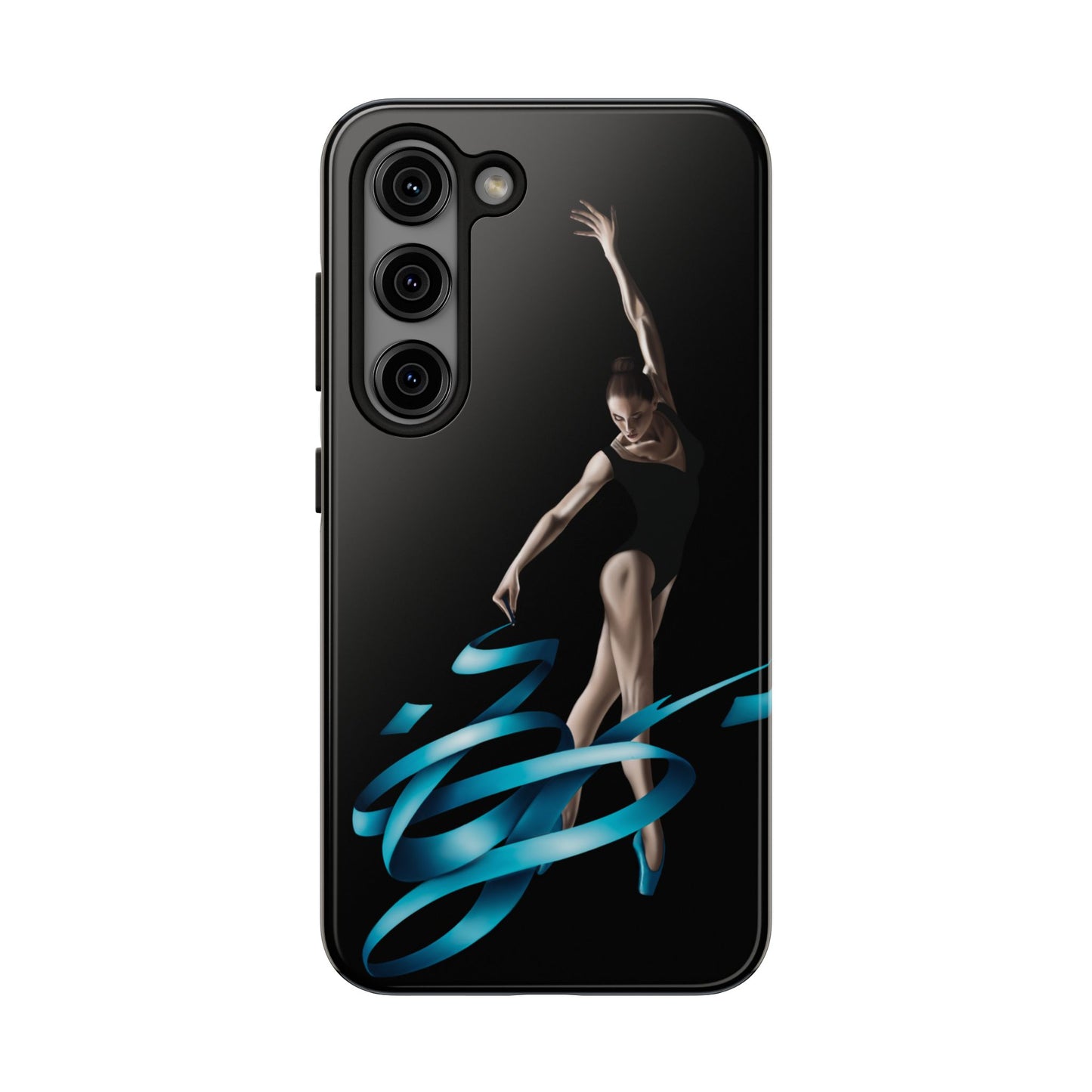 Phone Case - Ballerina with Blue Ribbon Persian Calligraphy Design