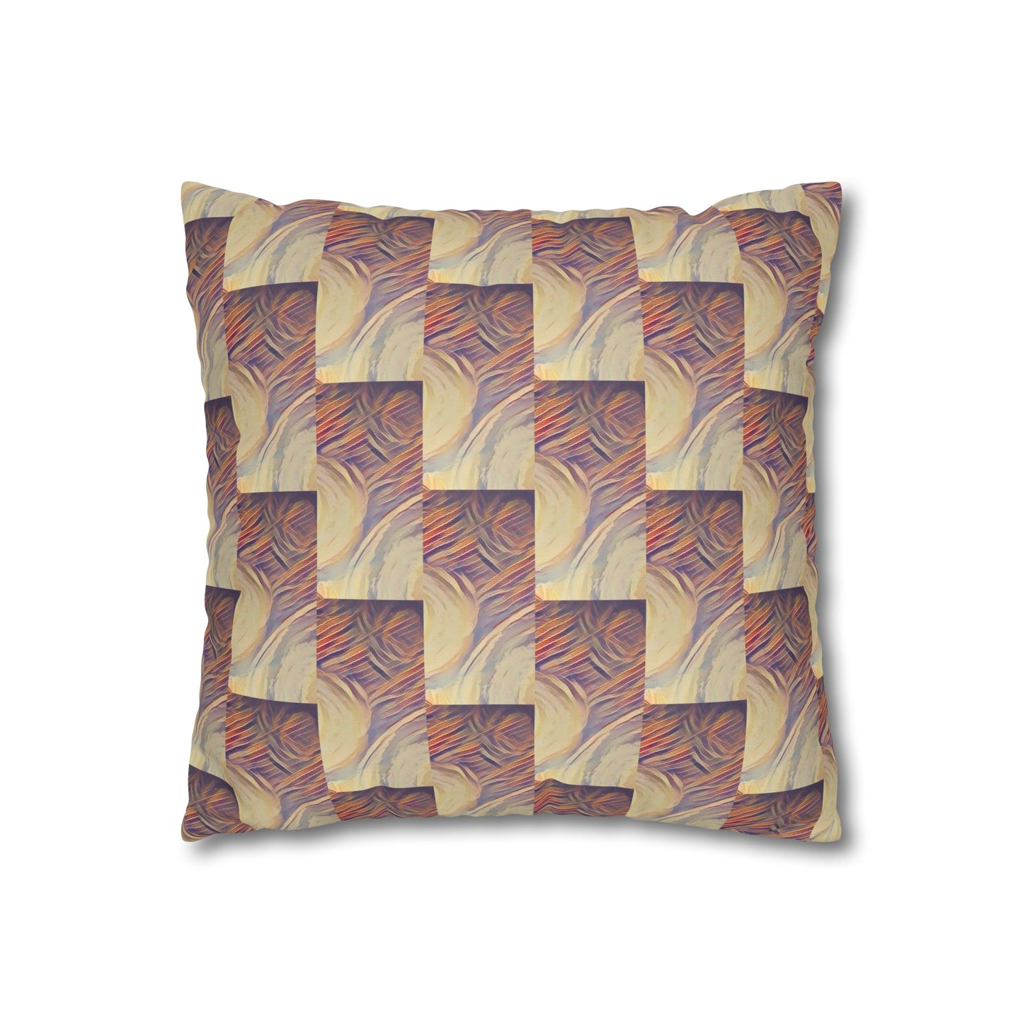 Square Pillowcase - Modern Art Portrait Watercolour Design