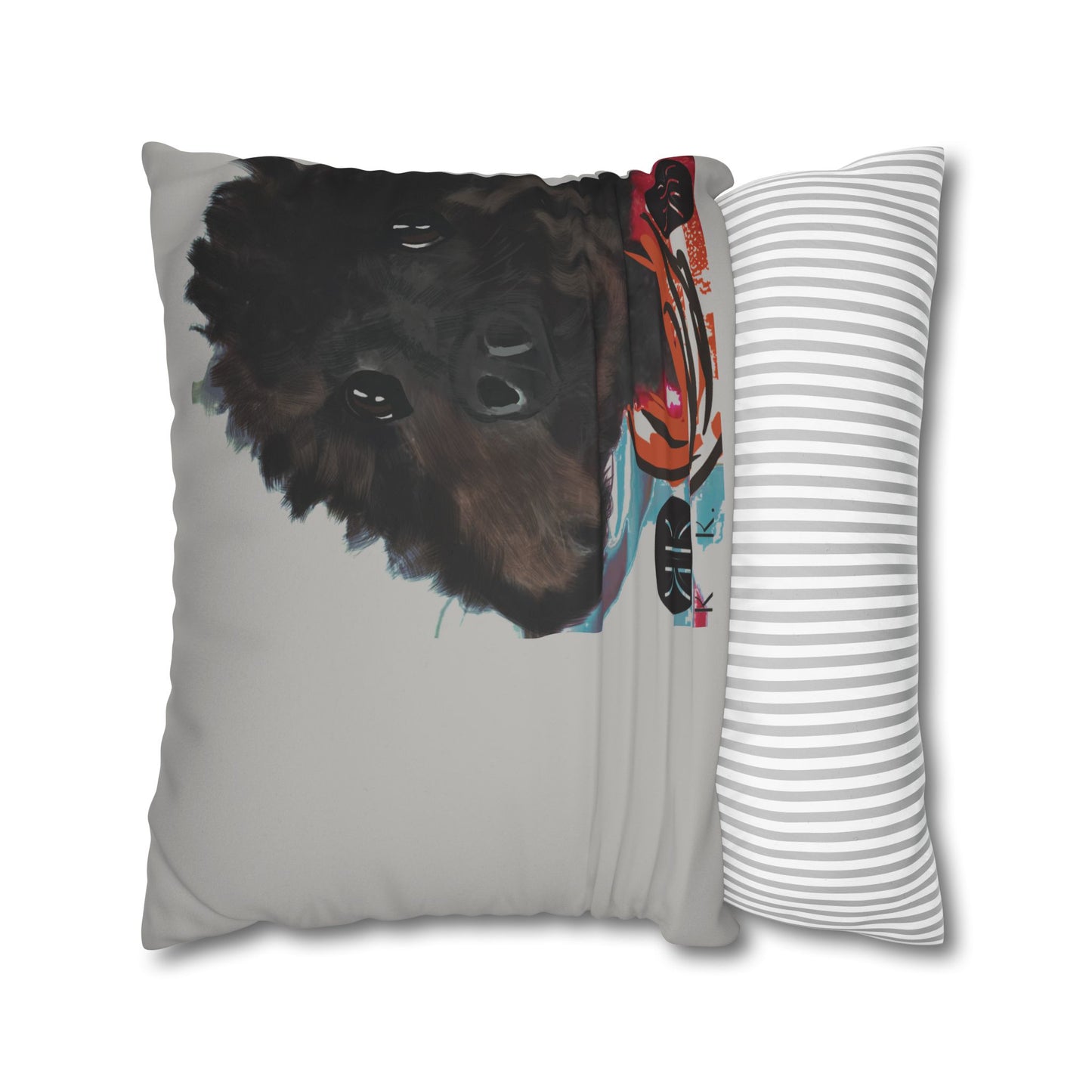COAL Pillowcase - Modern Art Portrait Watercolour Design