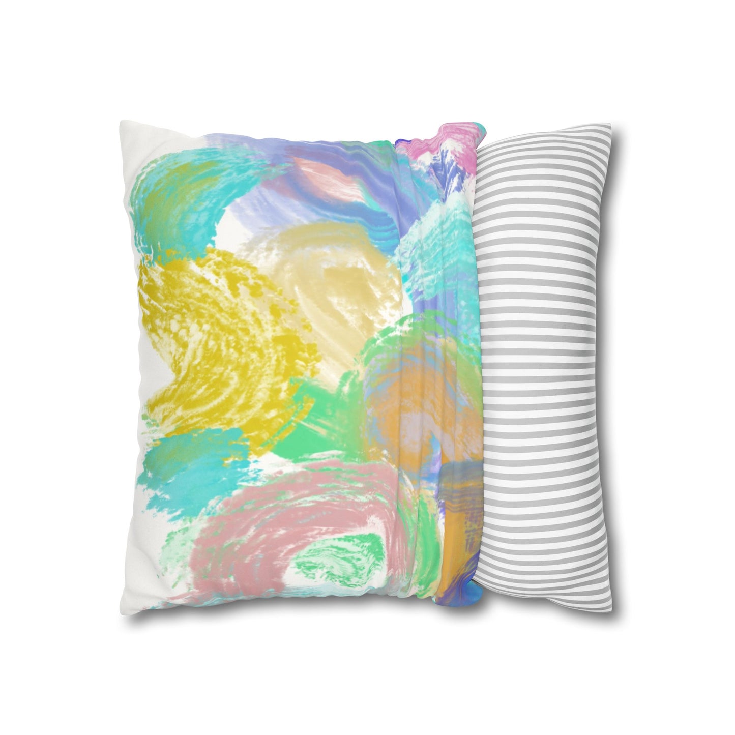 Copy of Square Pillowcase - Modern Art Portrait Watercolour Design