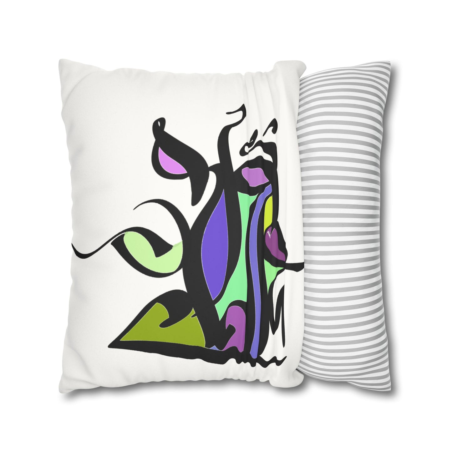 Square Pillowcase - Persian Calligraphy, Modern Handwriting Design