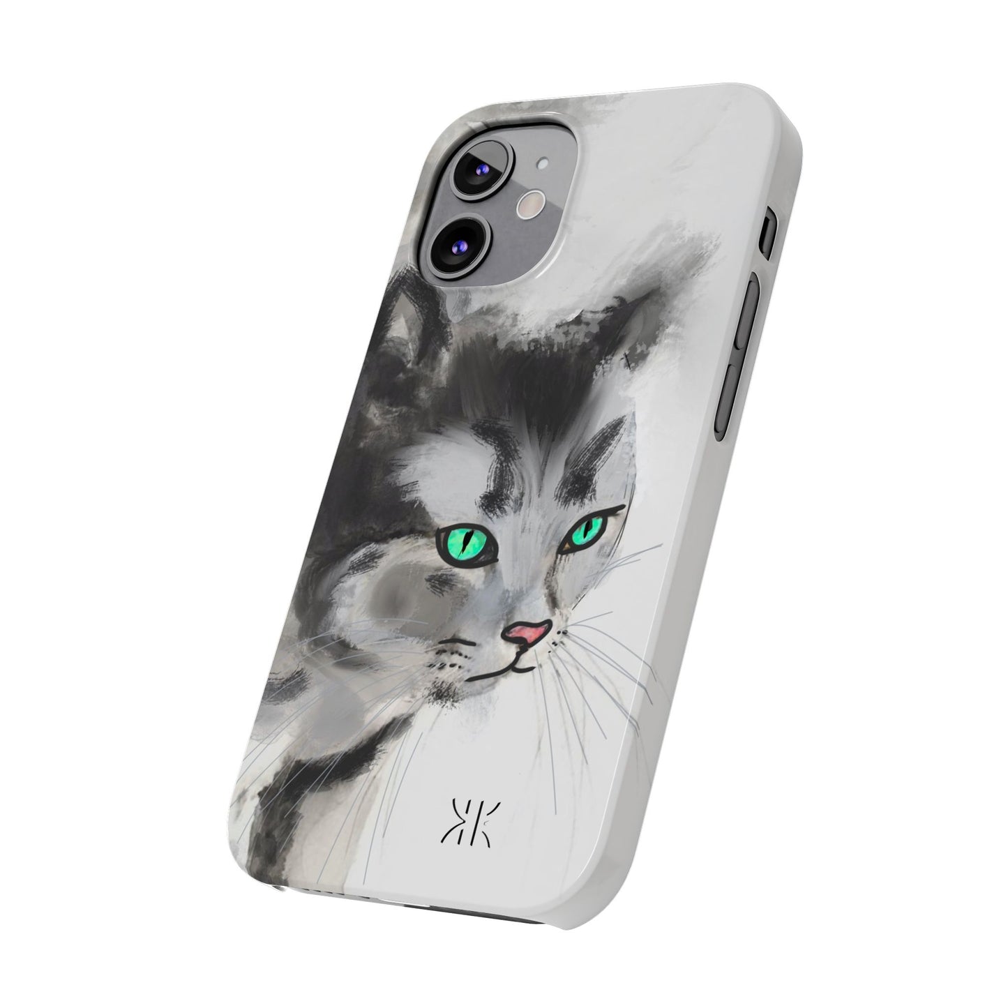 Modern Art Ink water painting Slim Phone Case