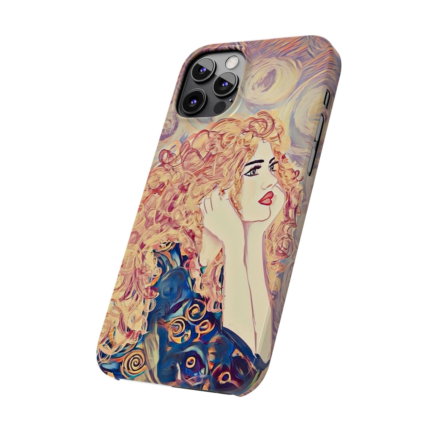 ' Modern Art Slim Phone Case -LOVE,