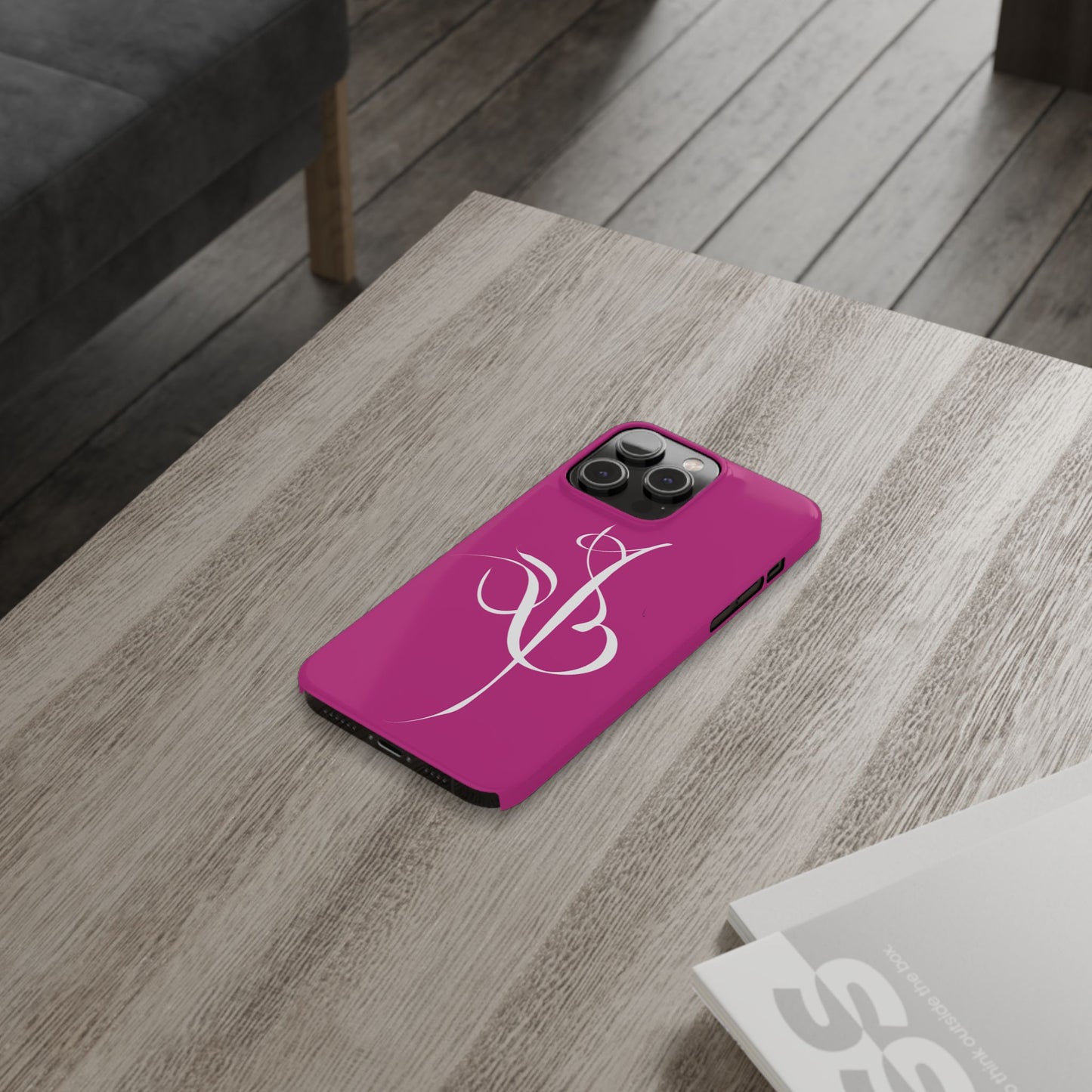 Modern Calligraphy Slim Phone Case -Eshgh (LOVE)