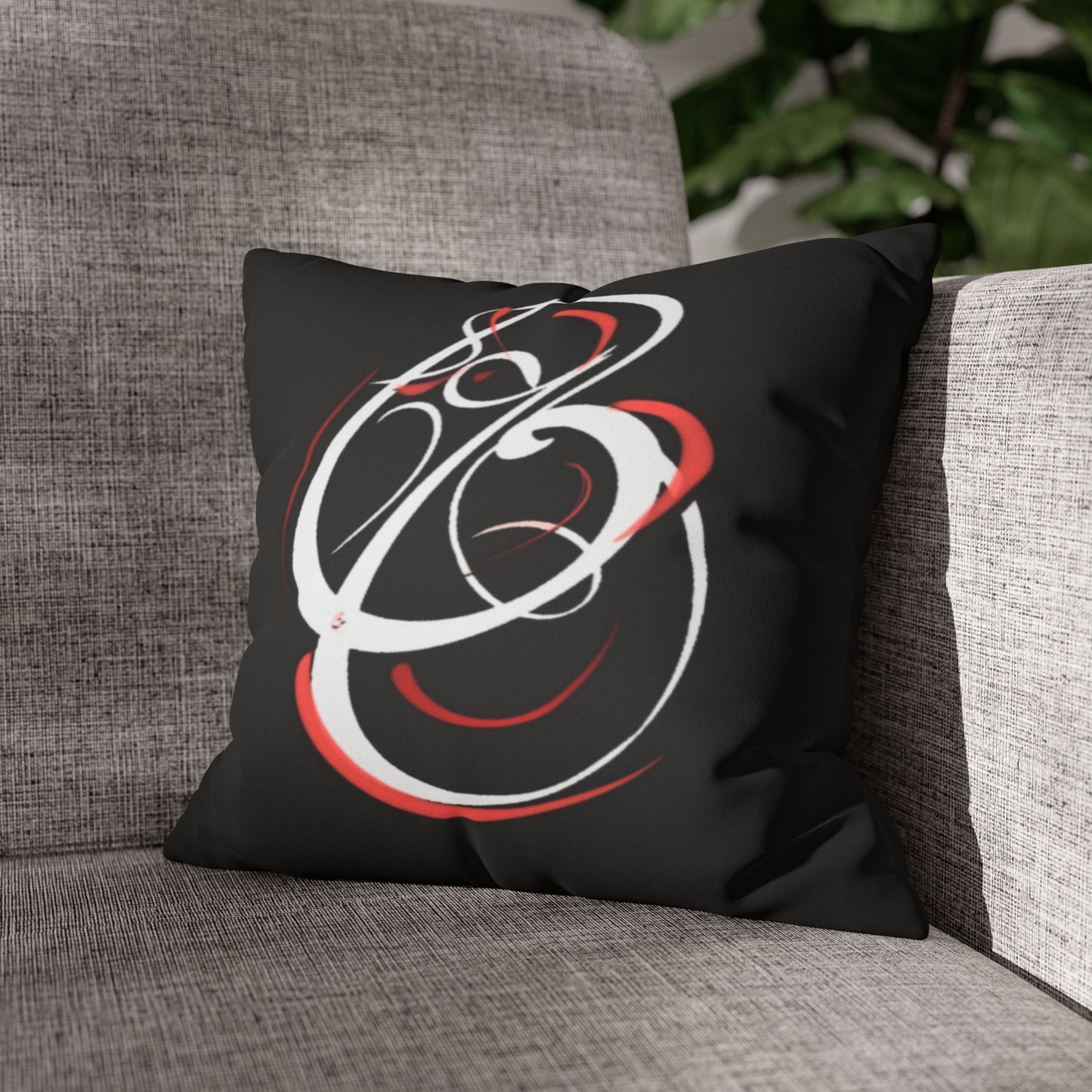 Square Pillowcase - Persian Calligraphy, Modern Handwriting Design