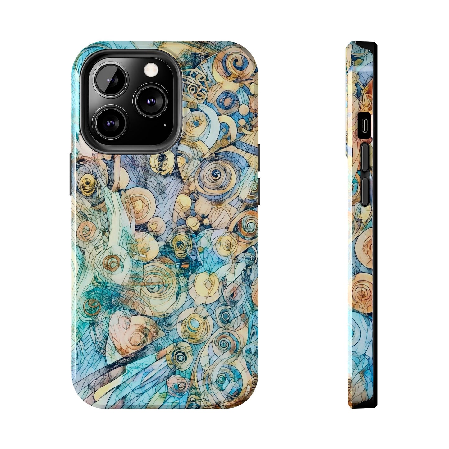 Golden Swirls Phone Case