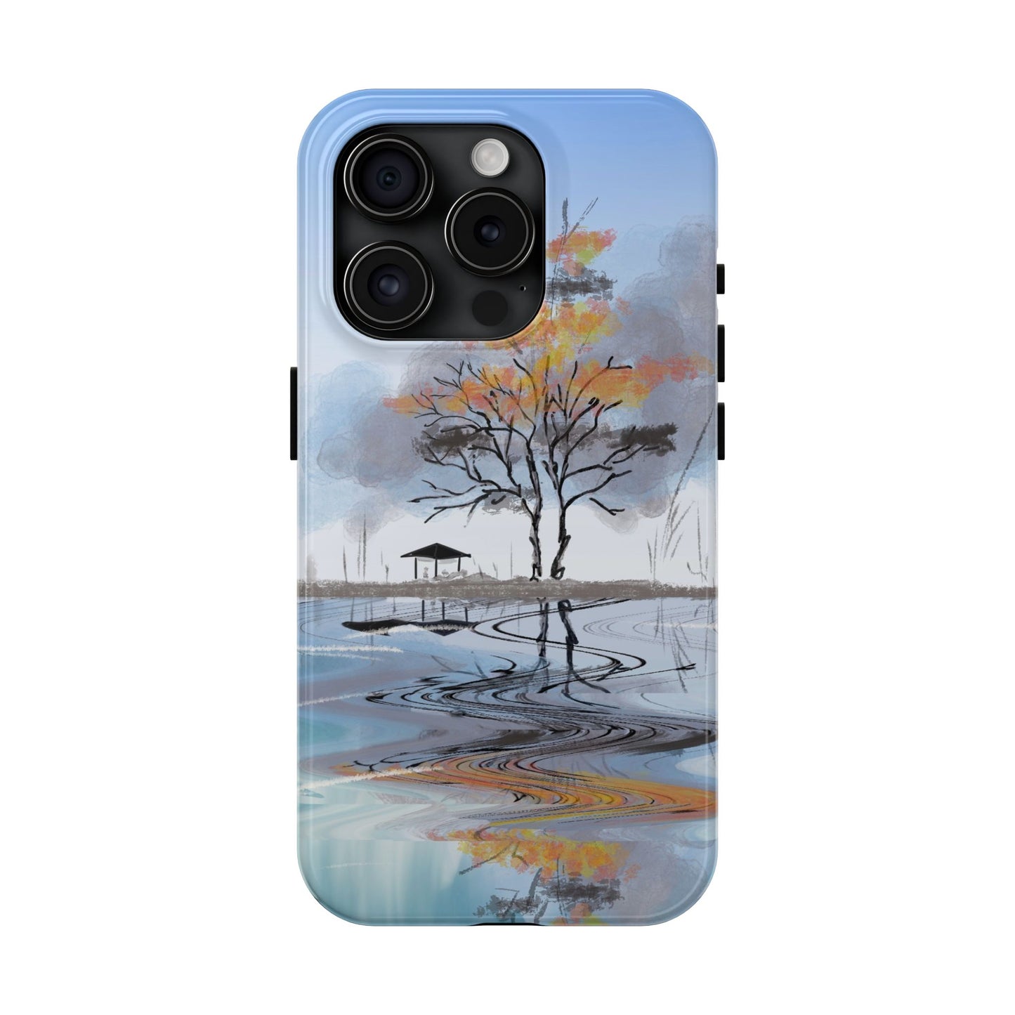 Serenity Phone Case Persian Calligraphy Art.