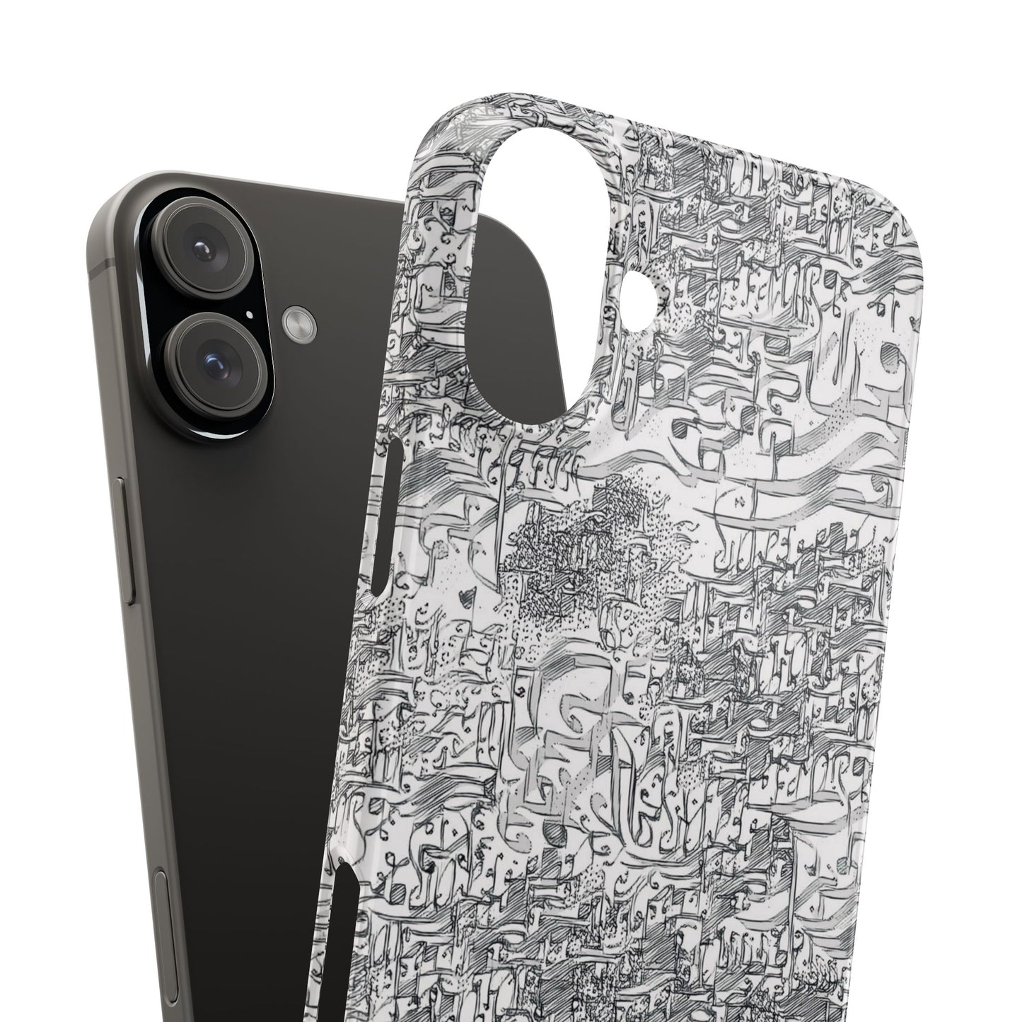 .ه,- ' Modern Art Slim Phone Case -LOVE I- I -.