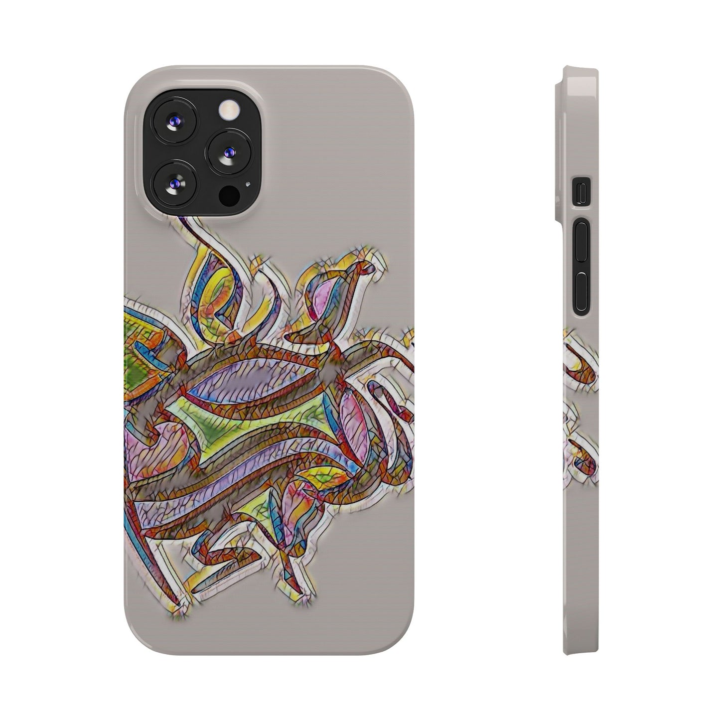 ' Modern Art Slim Phone Case -LOVE