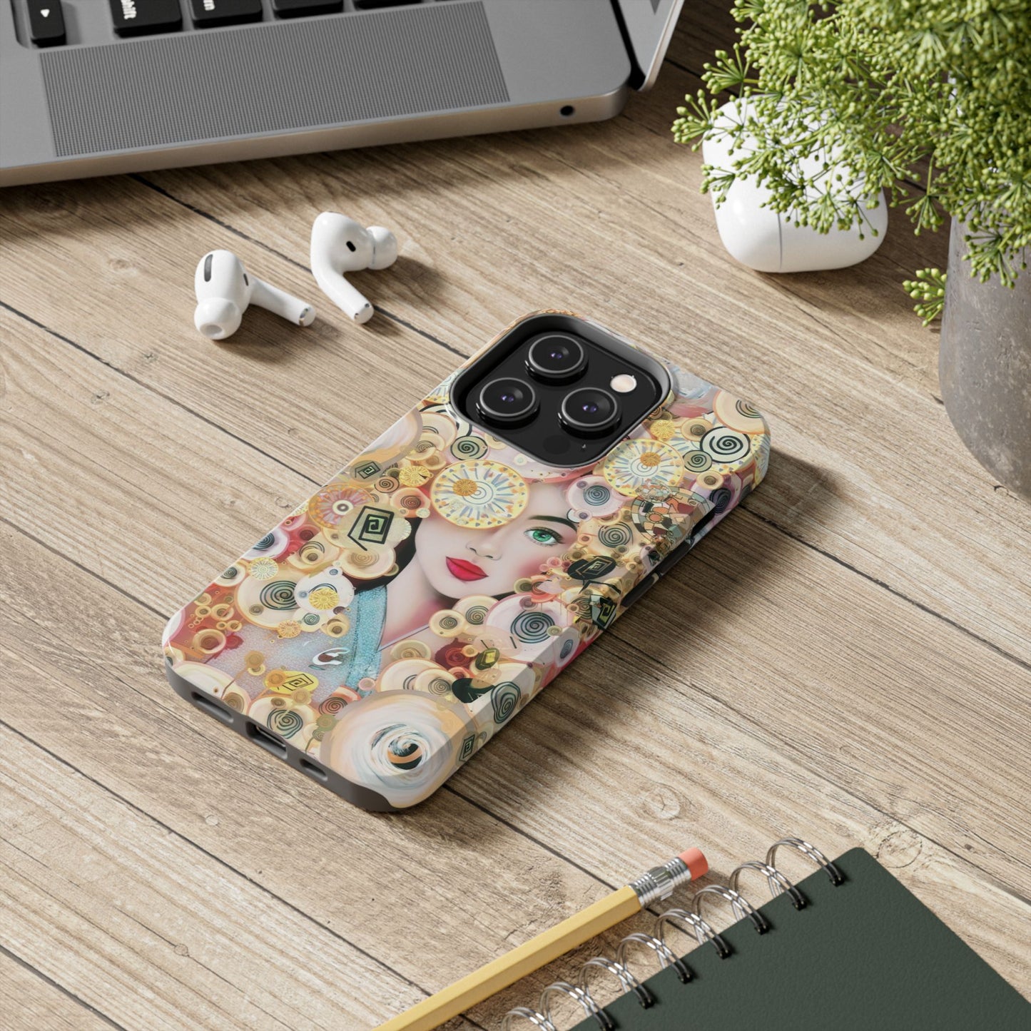 Phone Case - Persian Art Inspired Beautiful Girl Design