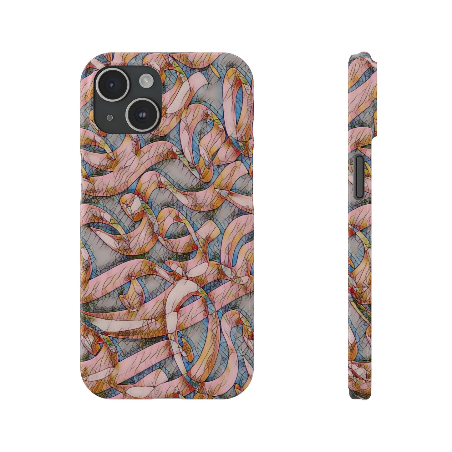 ' Modern Art Slim Phone Case -LOVE I-