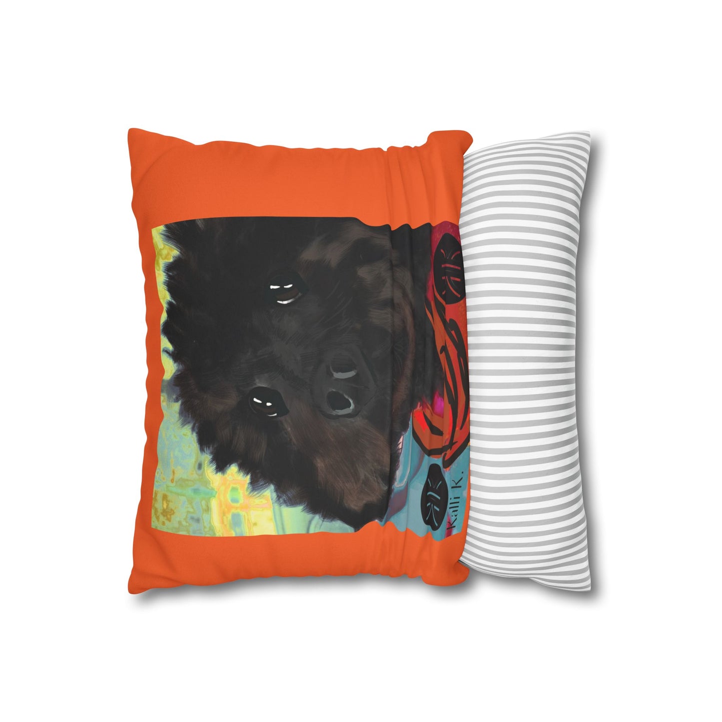 COAL Pillowcase - Modern Art Portrait Watercolour Design