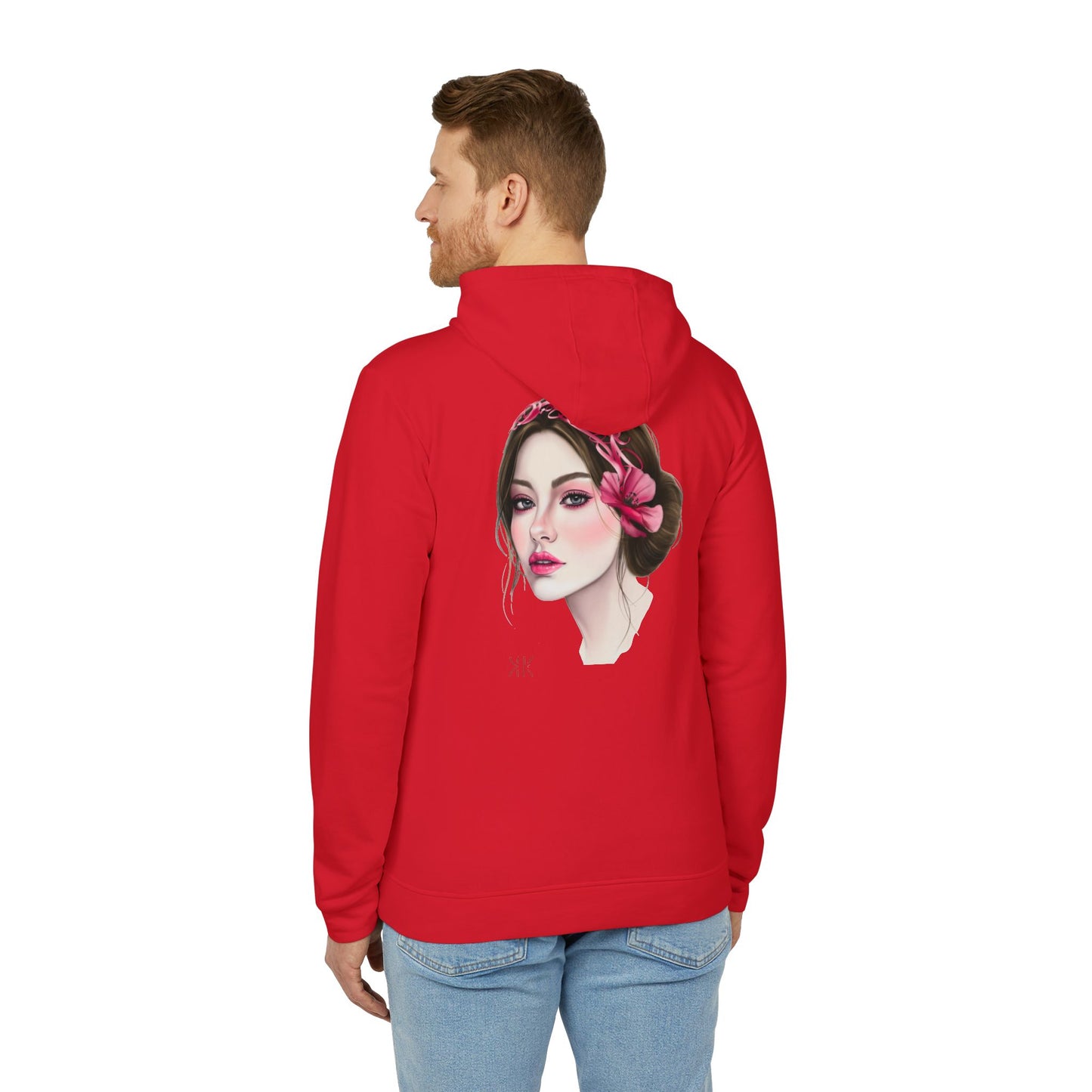 Kalli K X Adidas Unisex Fleece Hoodie- calligraphy headband