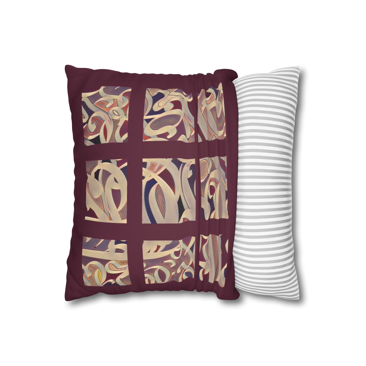 Copy of Copy of Square Pillowcase - Persian Calligraphy, Modern Handwriting Design