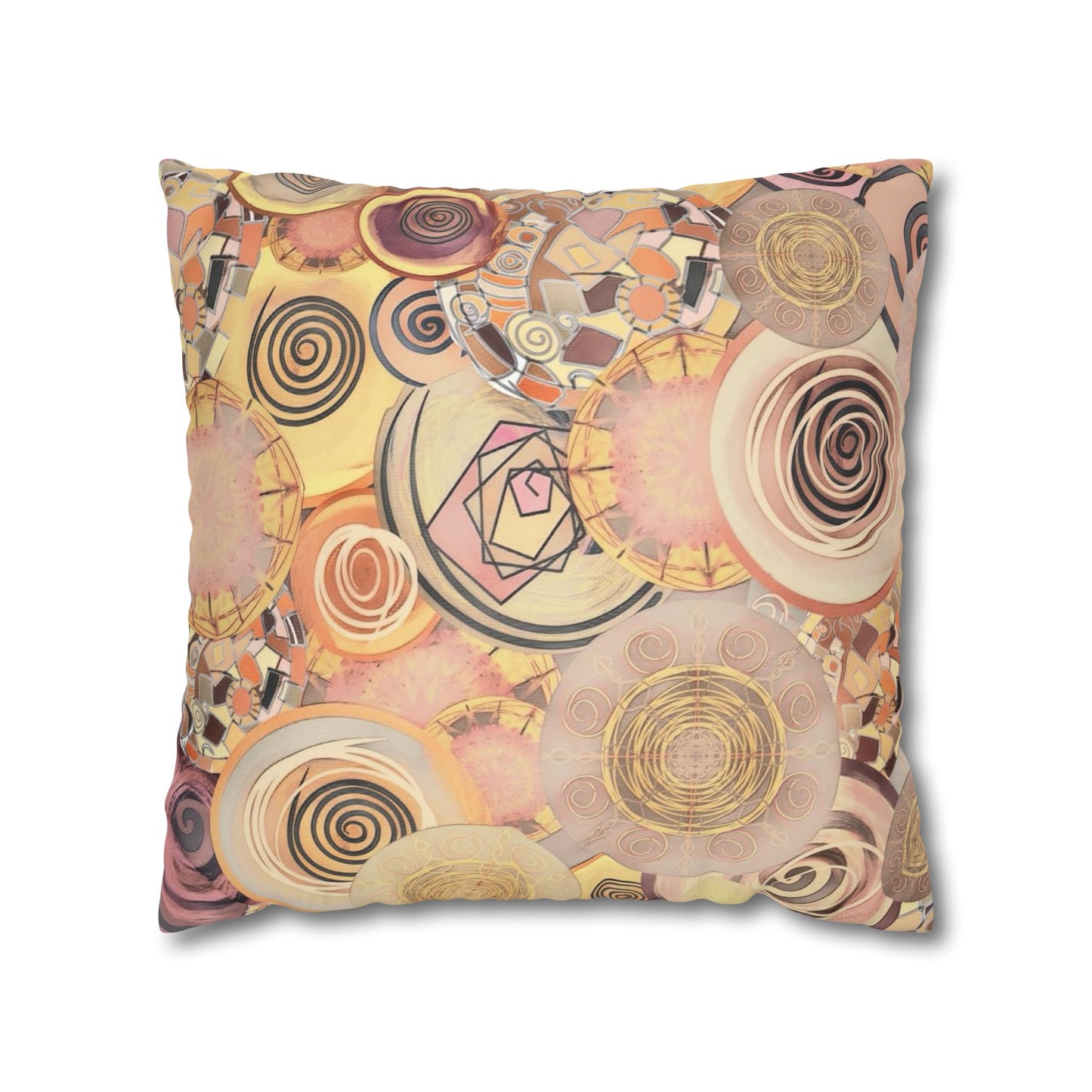 Modern art inspired beauty Faux Suede Square Pillow Cover