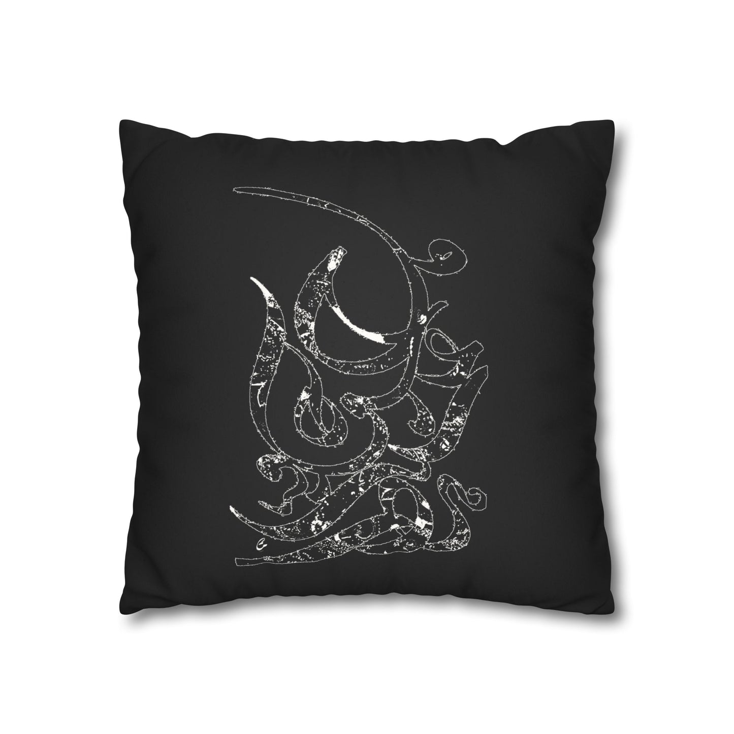 Persian Calligraphy beauty Faux Suede Square Pillow Cover
