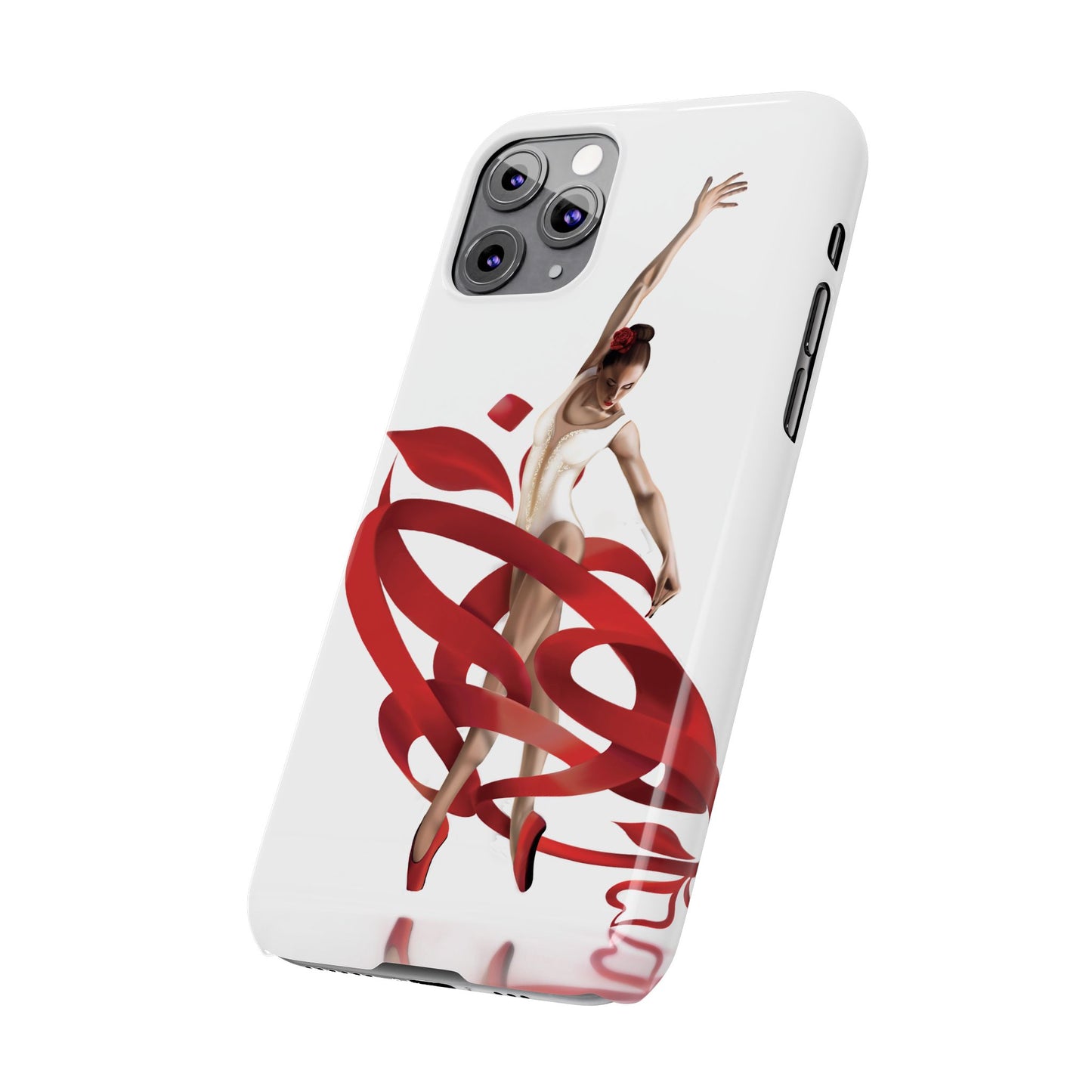 Elegant Ballet Dancer Ribbon Slim Phone Case - Perfect for Dance Lovers