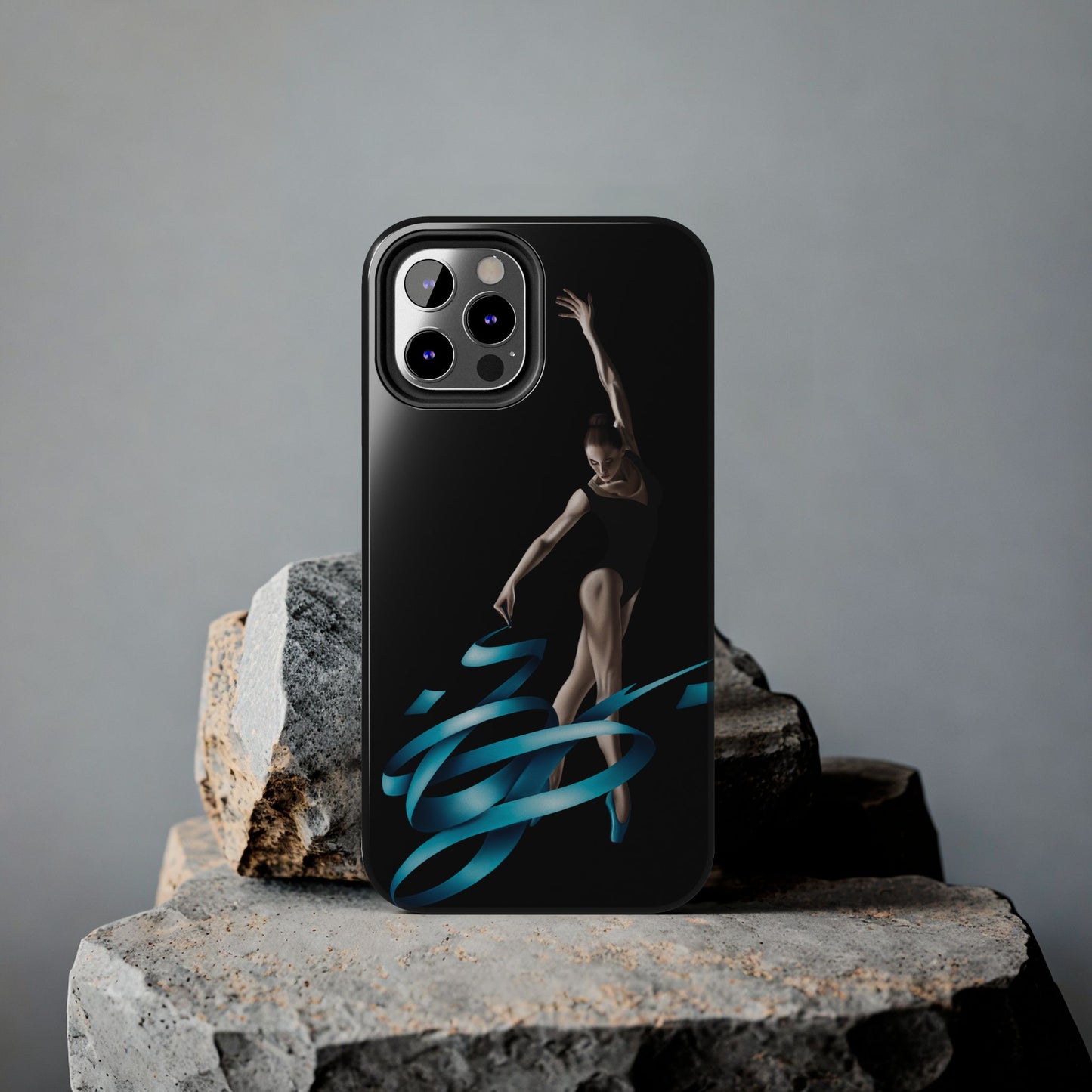 Phone Case - Ballerina with Blue Ribbon Persian Calligraphy Design