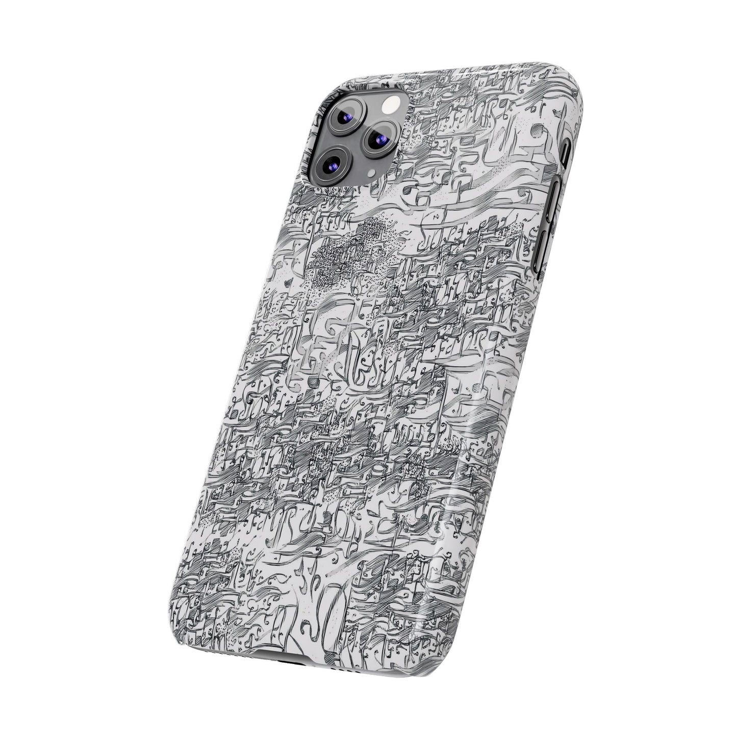 .ه,- ' Modern Art Slim Phone Case -LOVE I- I -.