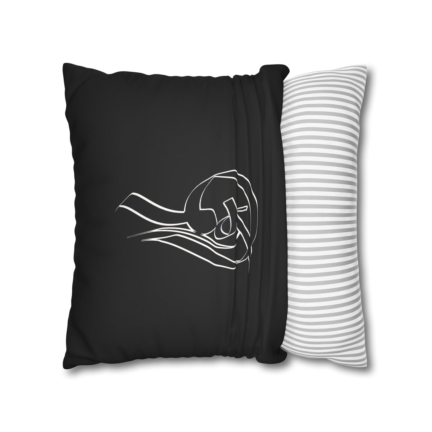 Modern Calligraphy Faux Suede Pillowcase - Home Design