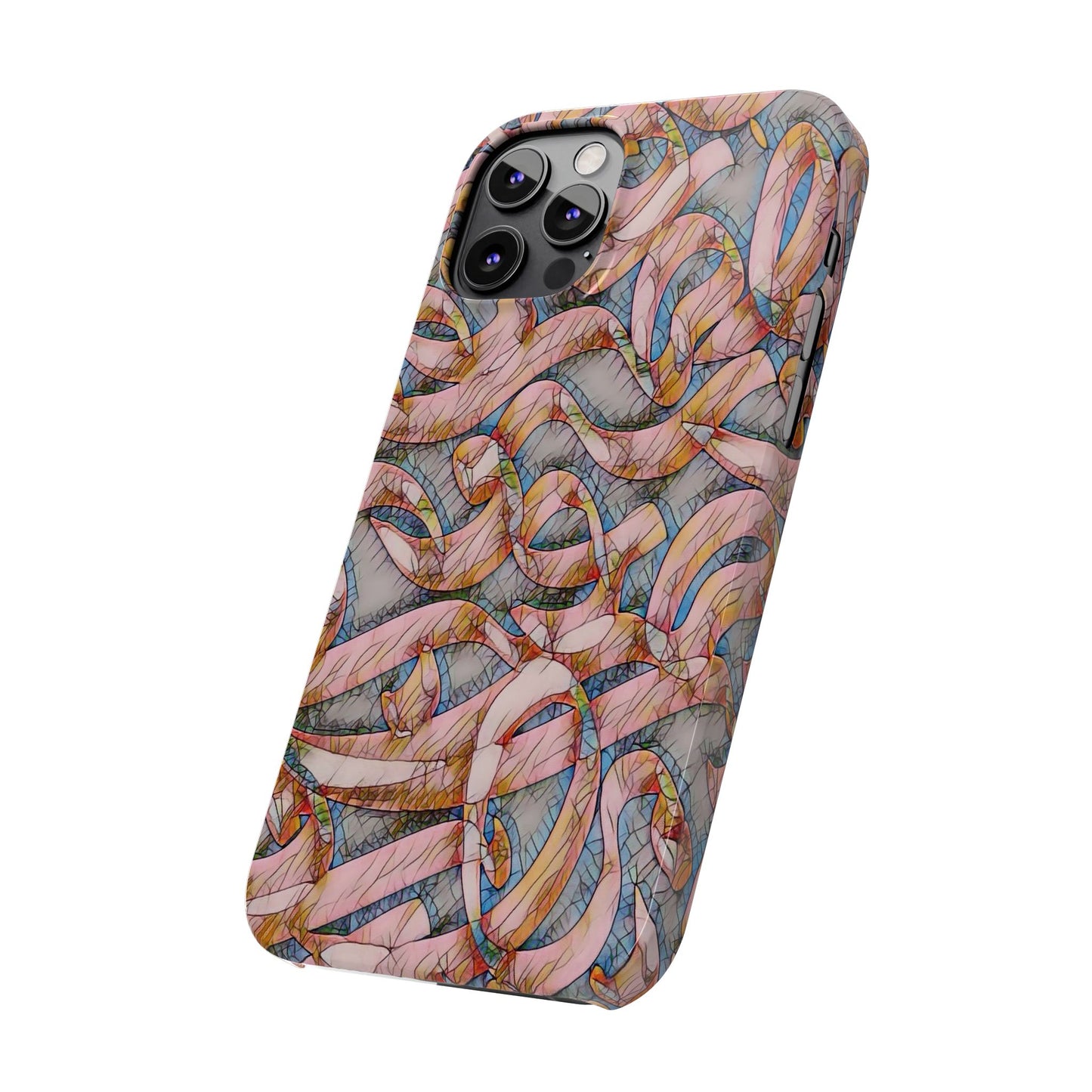 ' Modern Art Slim Phone Case -LOVE I-