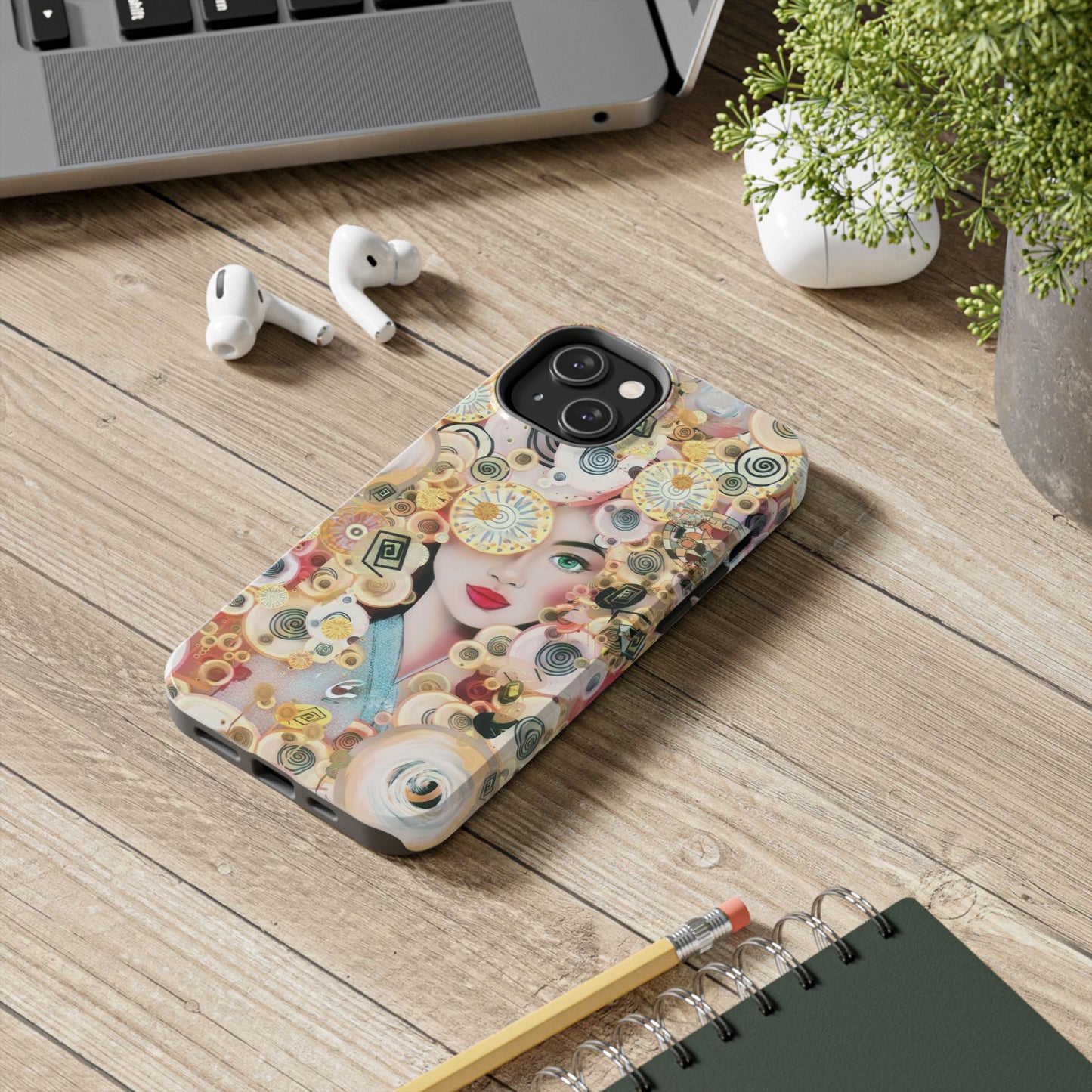 Phone Case - Persian Art Inspired Beautiful Girl Design