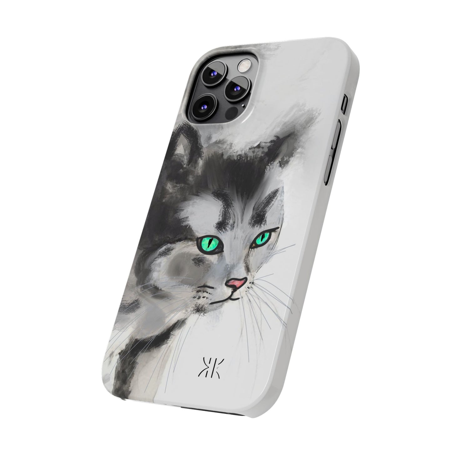 Modern Art Ink water painting Slim Phone Case
