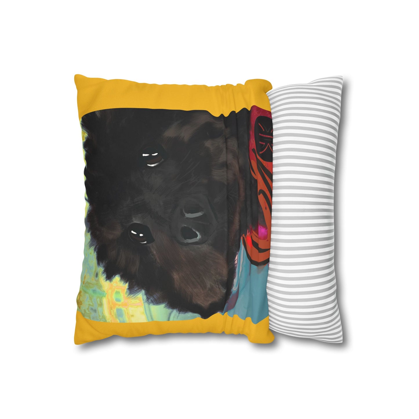 COAL Pillowcase - Modern Art Portrait Watercolour Design