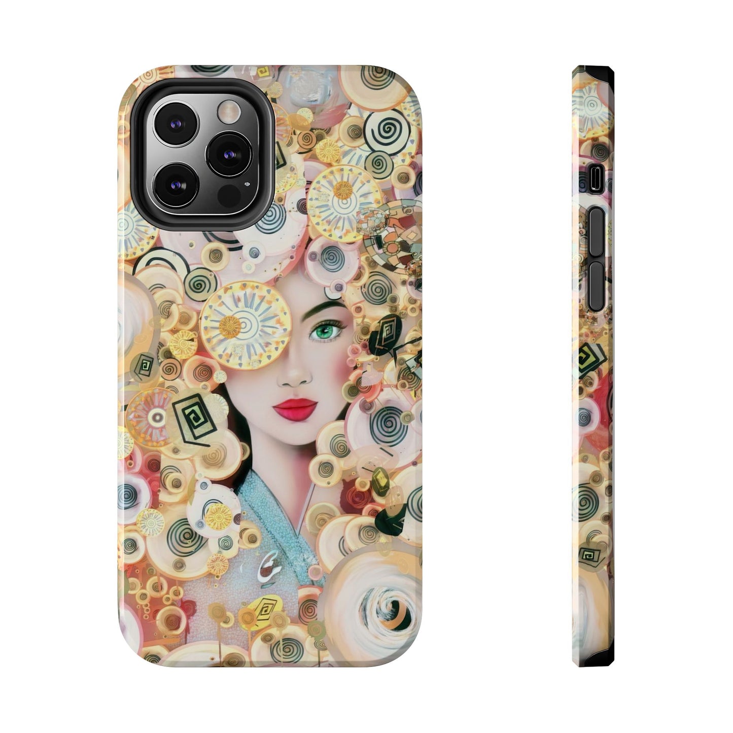Phone Case - Persian Art Inspired Beautiful Girl Design
