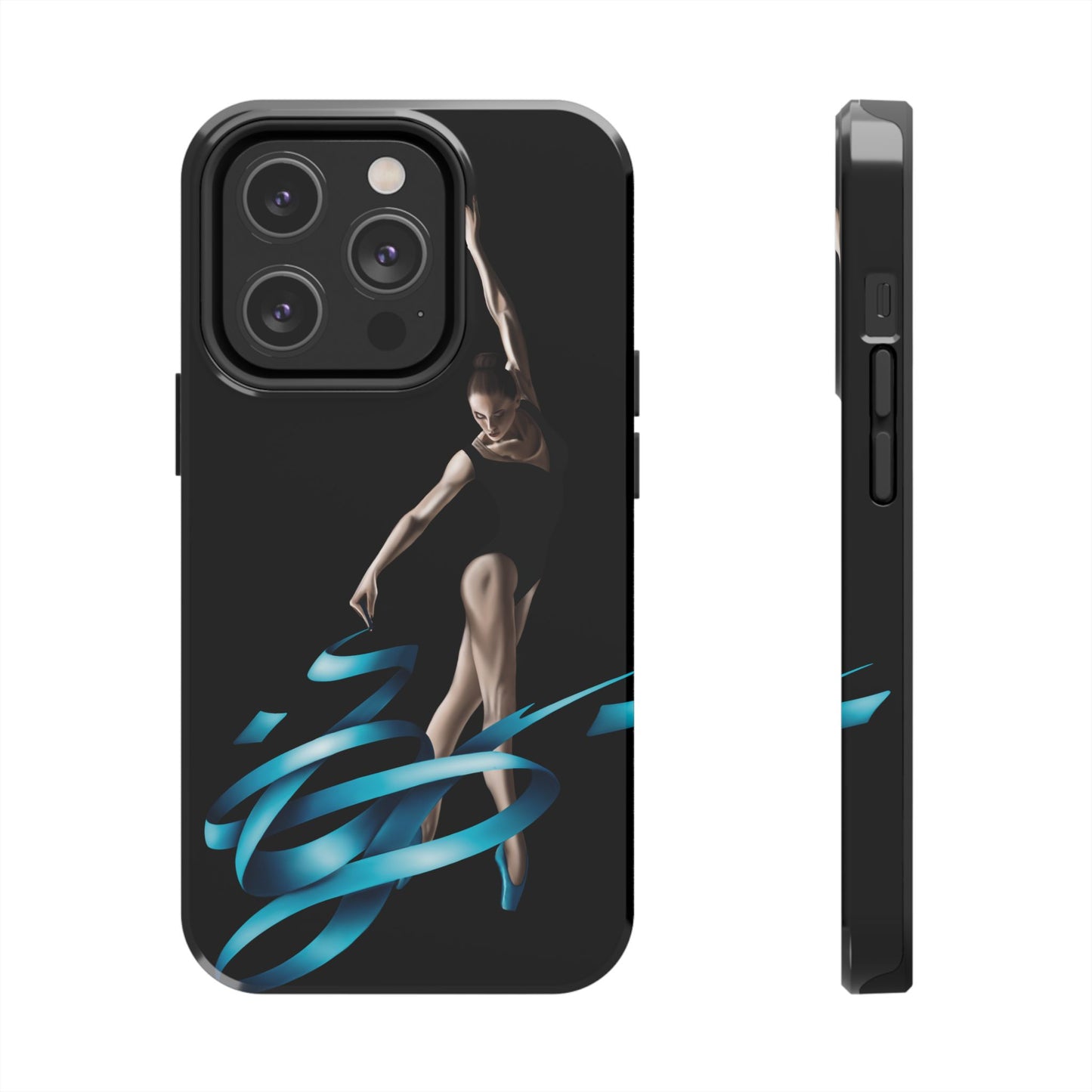 Phone Case - Ballerina with Blue Ribbon Persian Calligraphy Design