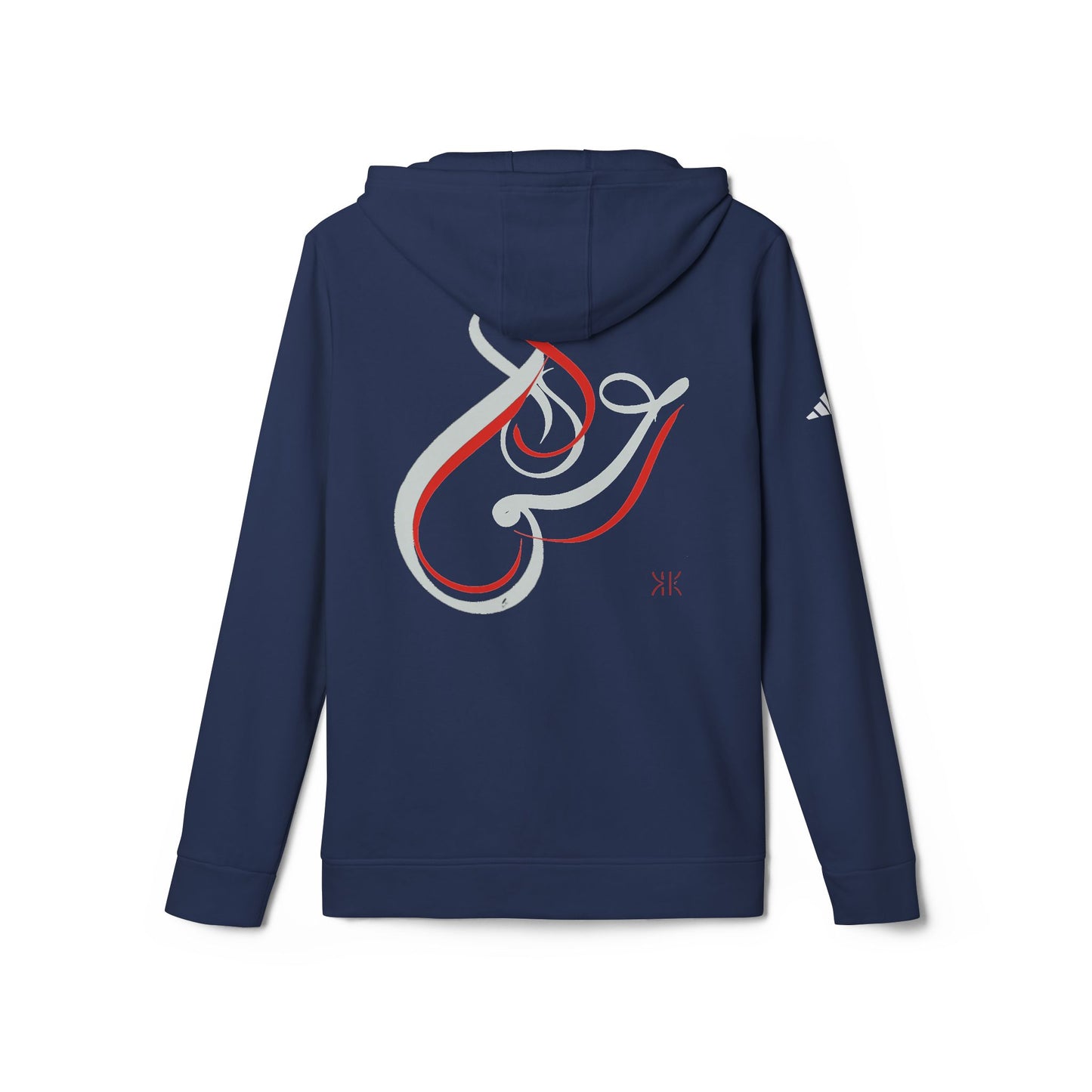 Kalli K X Adidas Unisex Fleece Hoodie- modern calligraphy.