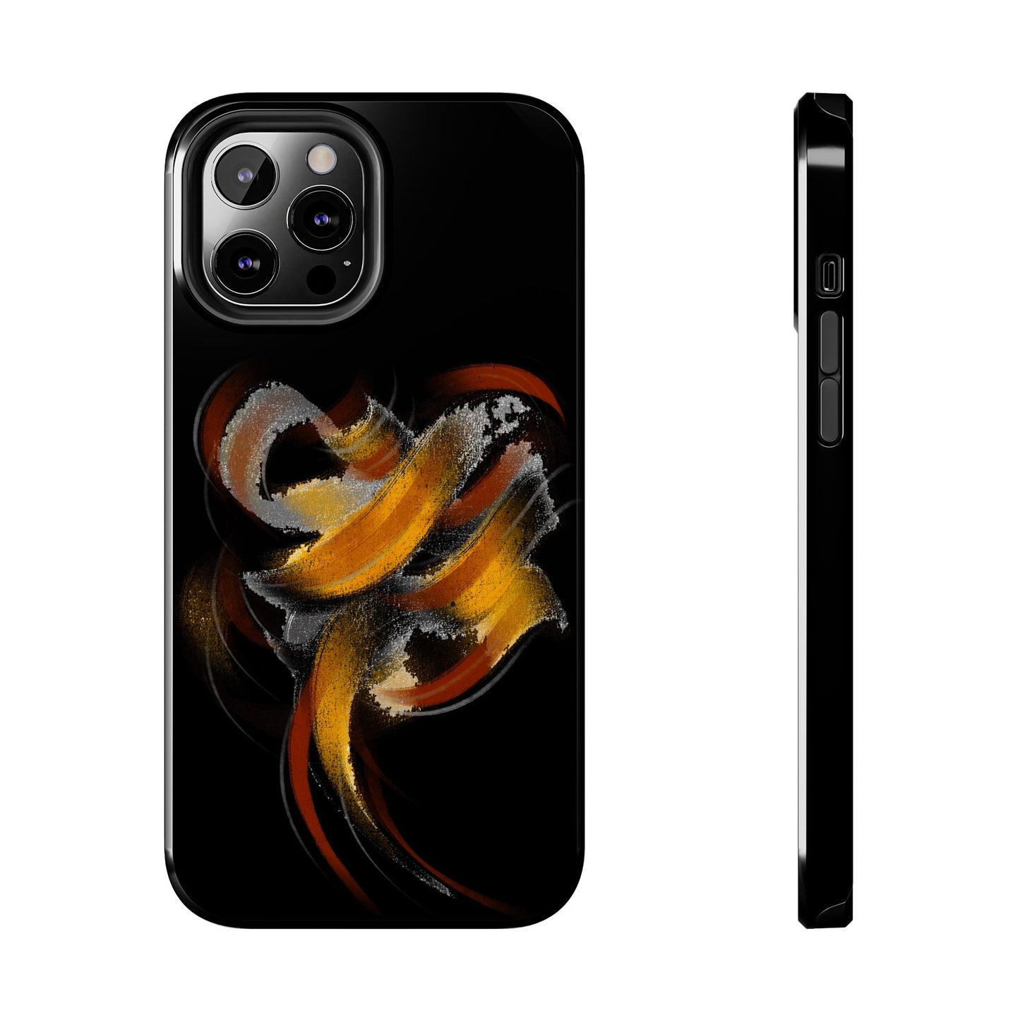 Calligraphy strokes Tough Phone Case