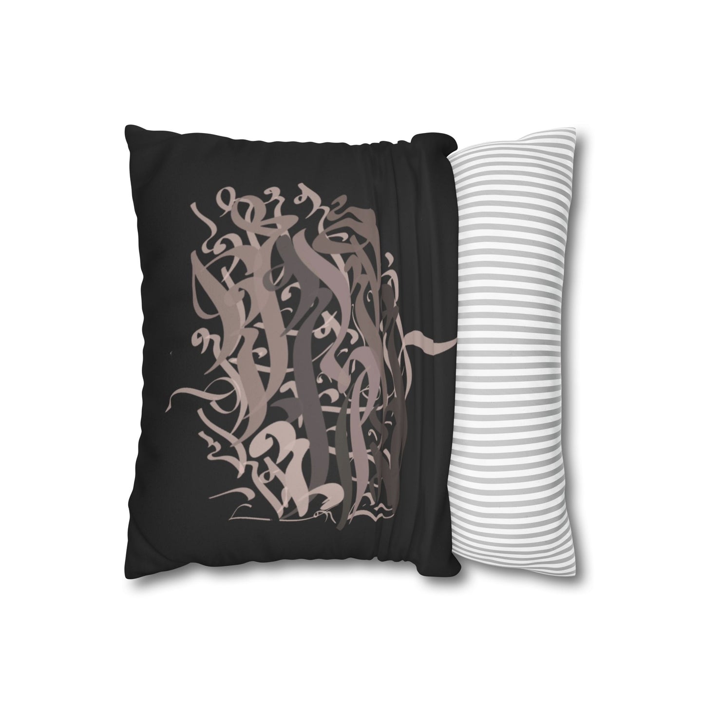 Square Pillowcase - Persian Calligraphy, Modern Handwriting Design