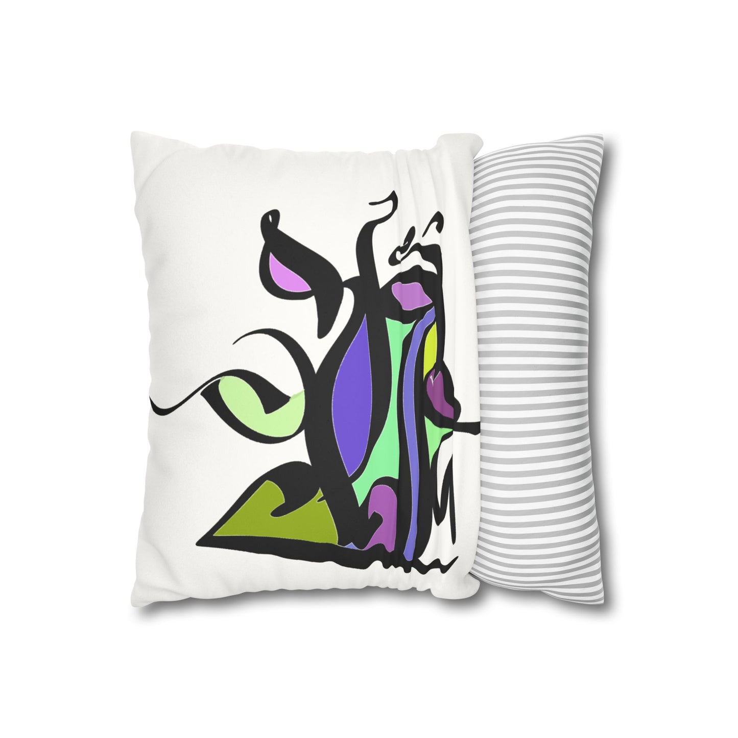 Square Pillowcase - Persian Calligraphy, Modern Handwriting Design