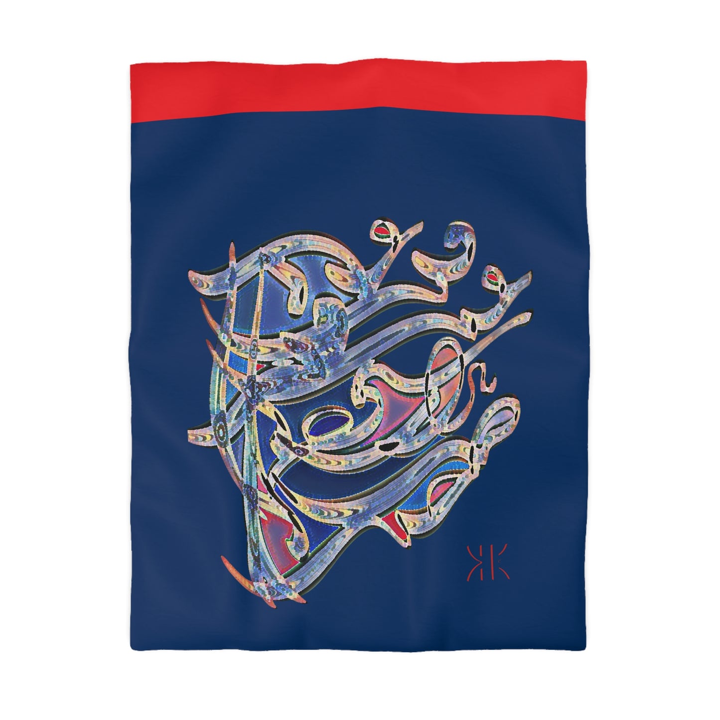 Kalli K Serenity Microfiber Duvet Cover – Elegant Modern Calligraphy design for your Bedrooms