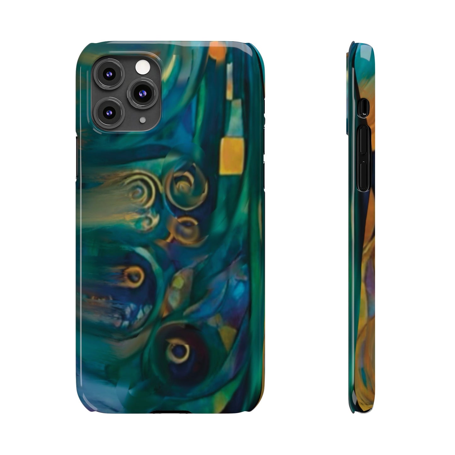 ' Modern Art Slim Phone Case -LOVE I-