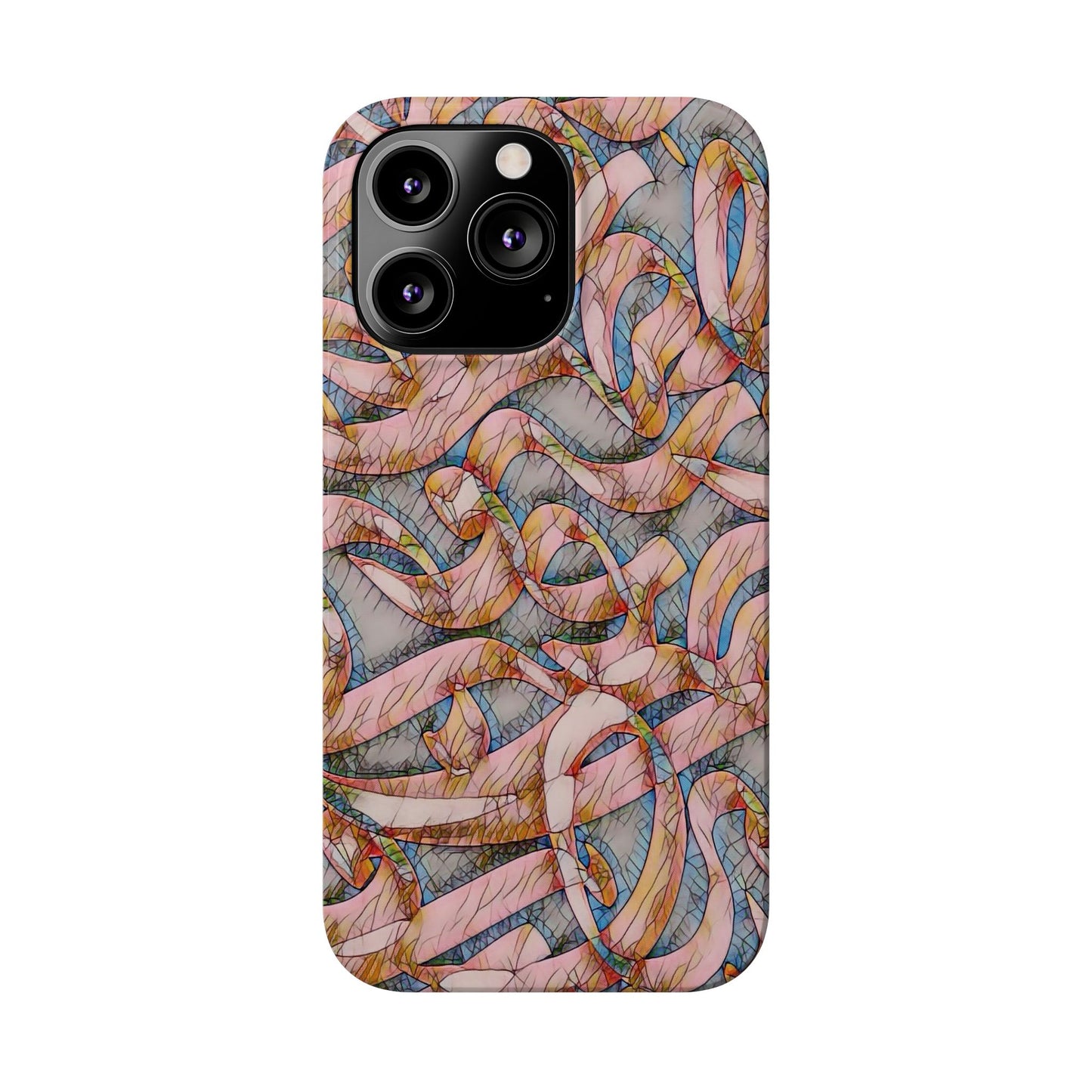 ' Modern Art Slim Phone Case -LOVE I-