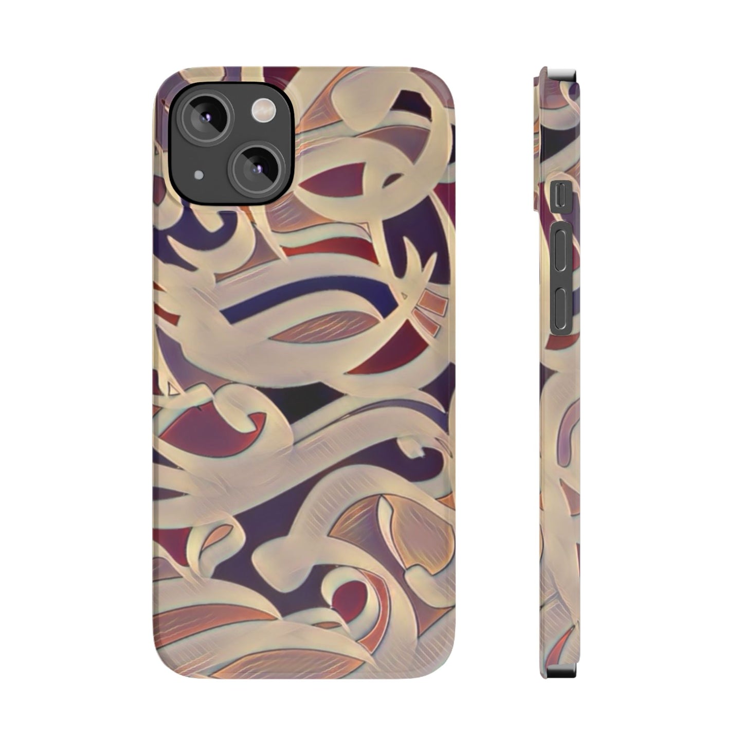 ' Modern Art Slim Phone Case -LOVE