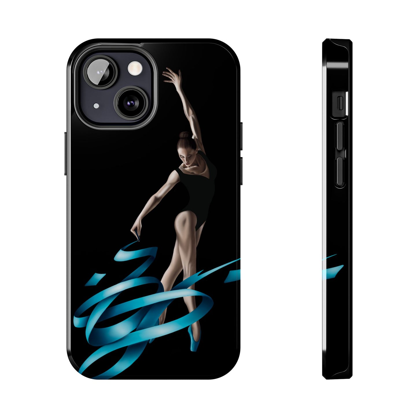 Phone Case - Ballerina with Blue Ribbon Persian Calligraphy Design