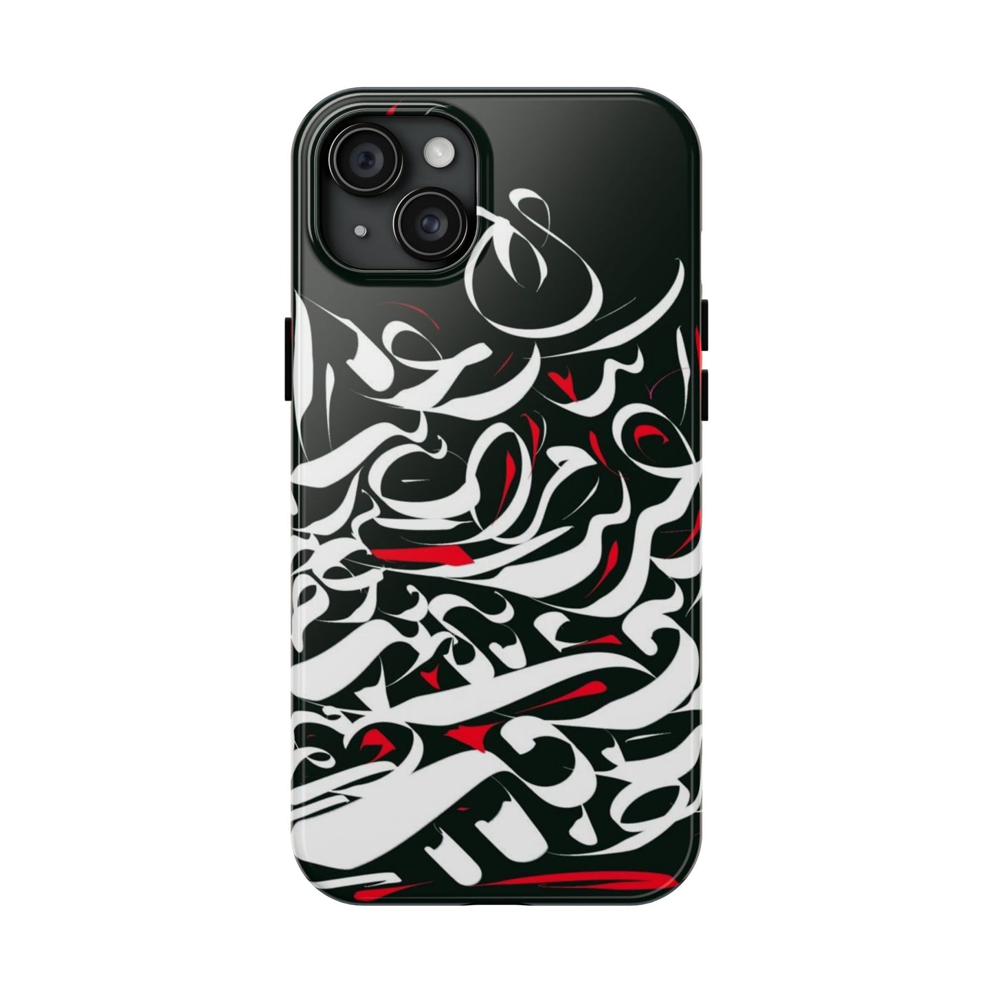 Phone Case Calligraphy Red Black White Tough Phone Case