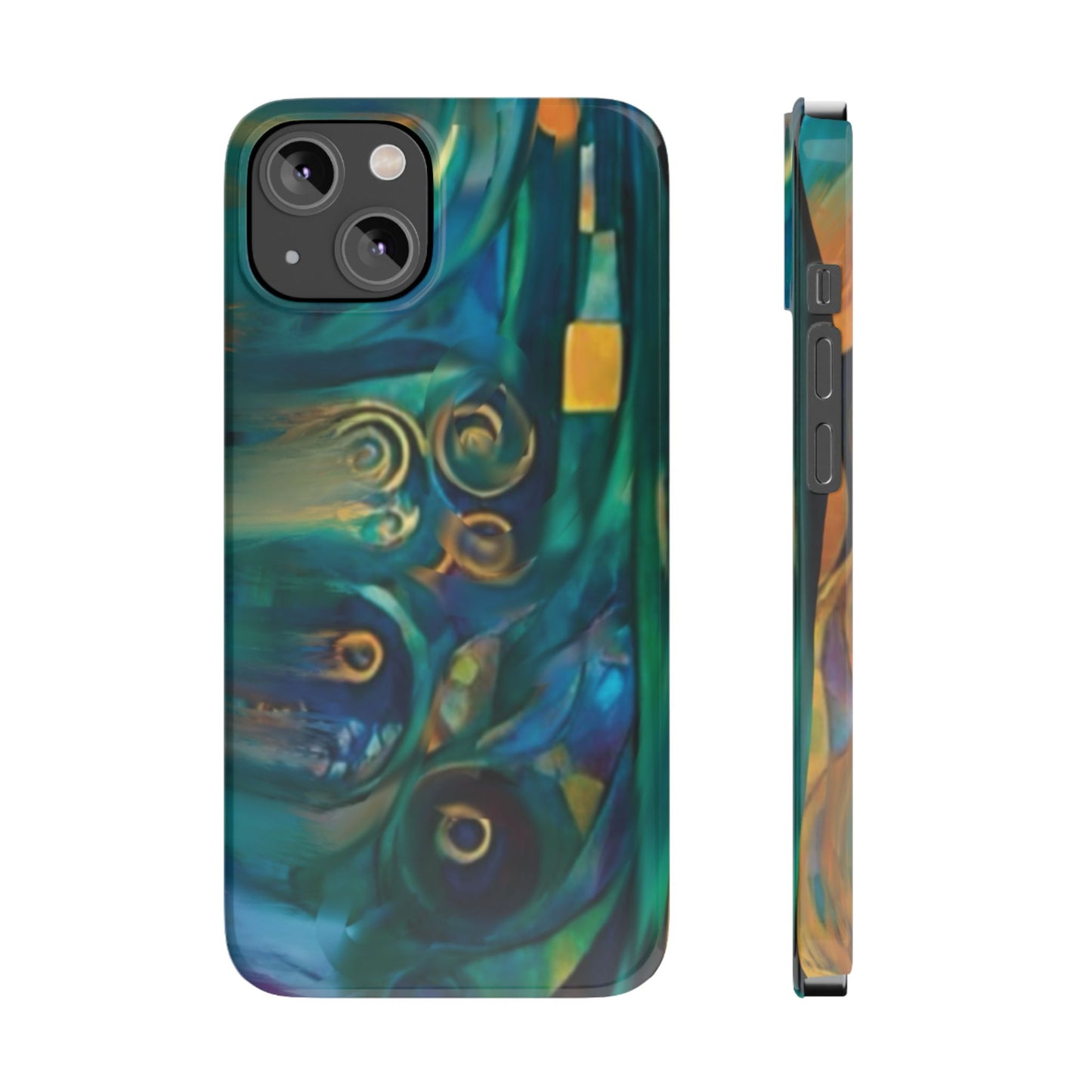 ' Modern Art Slim Phone Case -LOVE I-