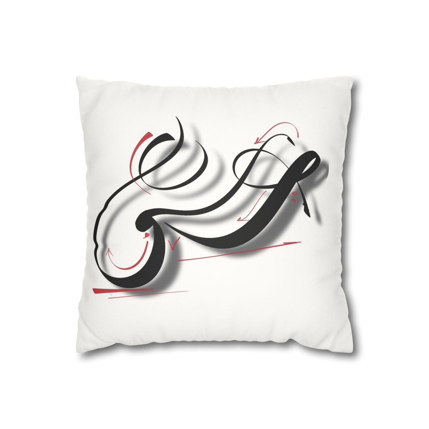 Square Pillowcase - Persian Calligraphy, Modern Handwriting Design