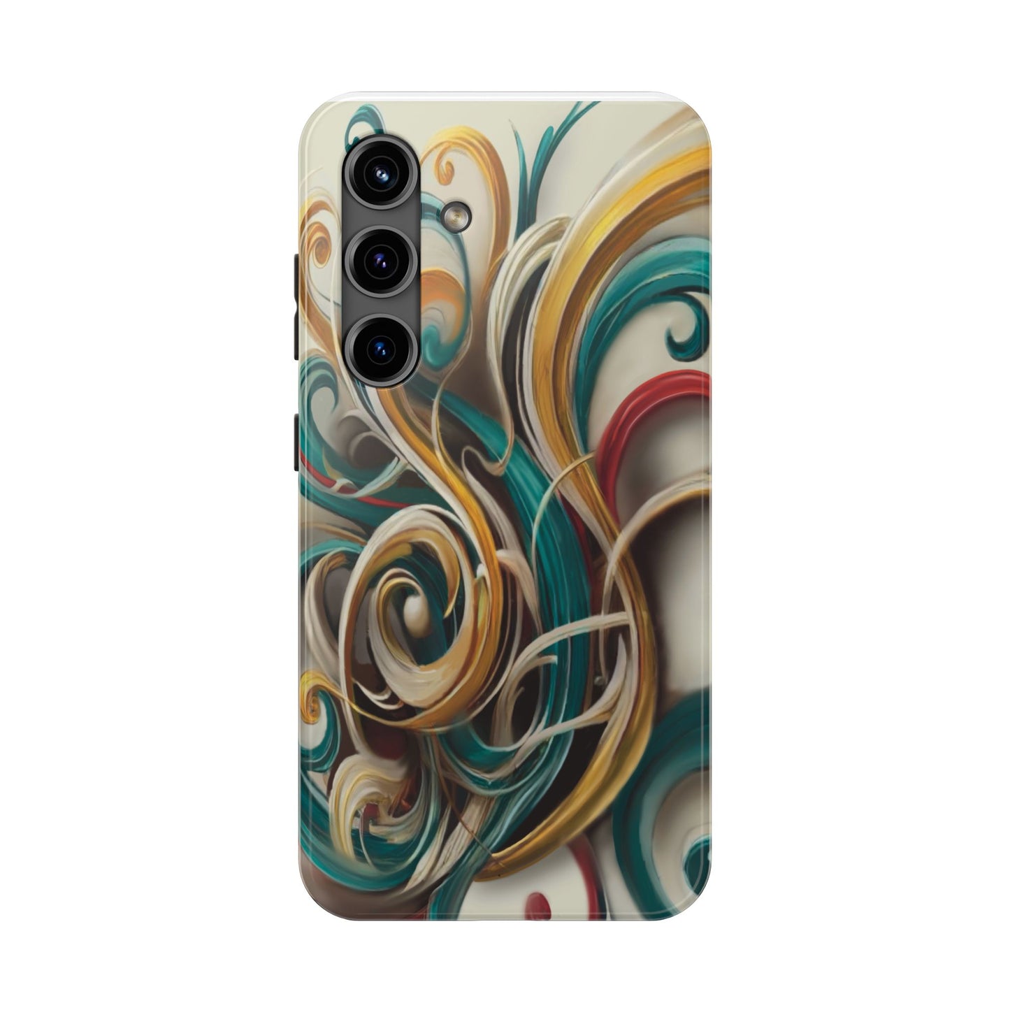 Marble Abstract Phone Case Calligraphy