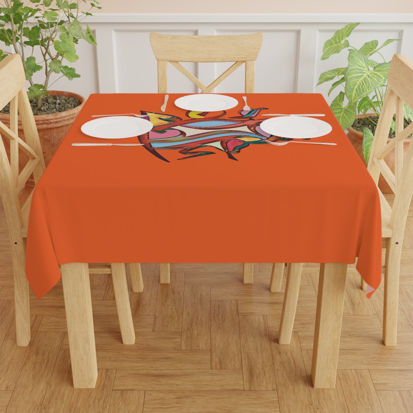 Copy of Copy of Copy of Vibrant Abstract Tablecloth for Modern Dining - Perfect for Gatherings & Celebrations