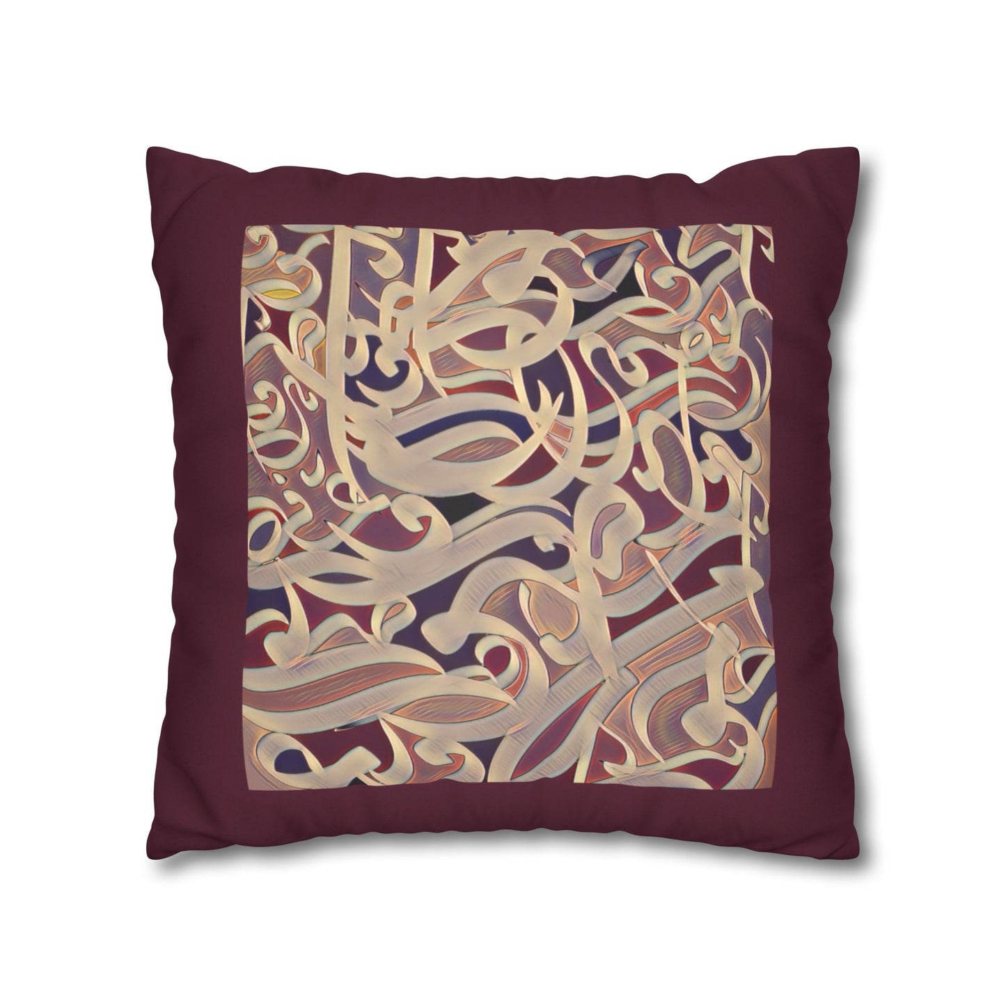 Copy of Square Pillowcase - Persian Calligraphy, Modern Handwriting Design