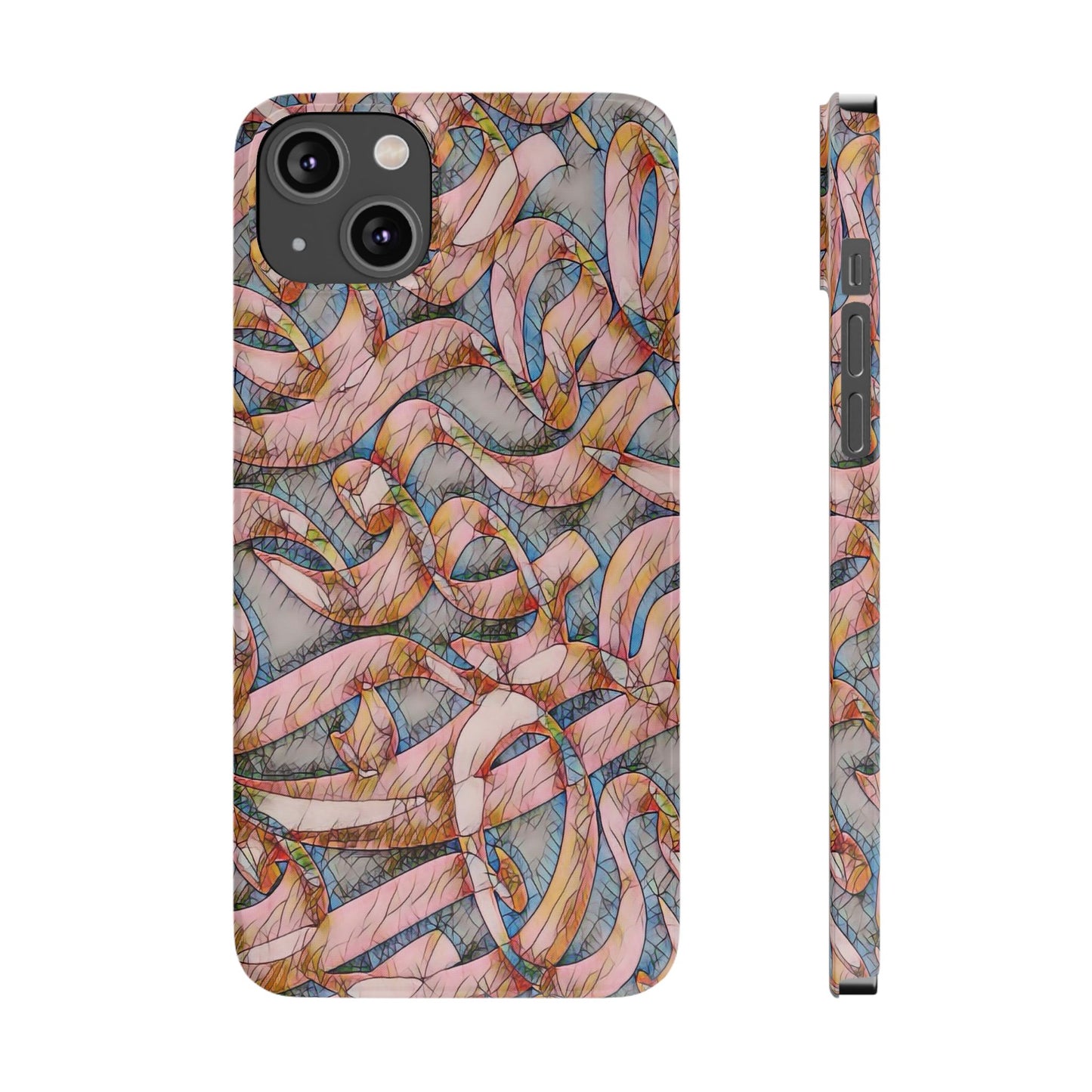 ' Modern Art Slim Phone Case -LOVE I-