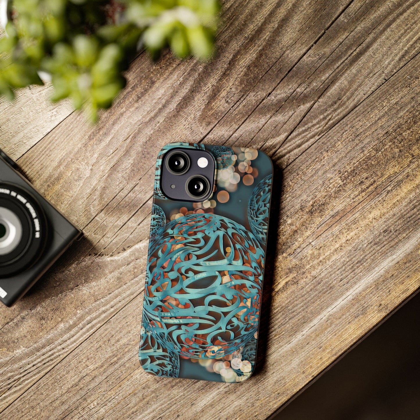 ' Modern Art Slim Phone Case -LOVE