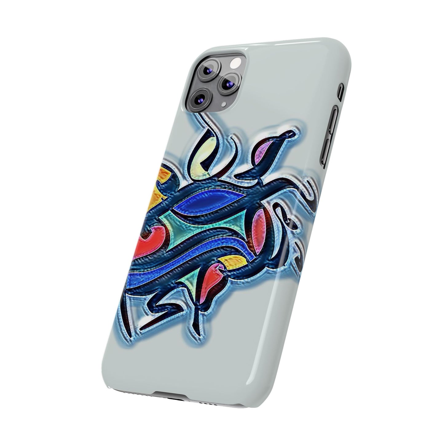 ' Modern Art Slim Phone Case -LOVE