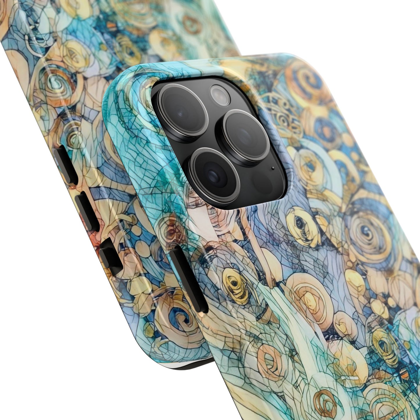Golden Swirls Phone Case