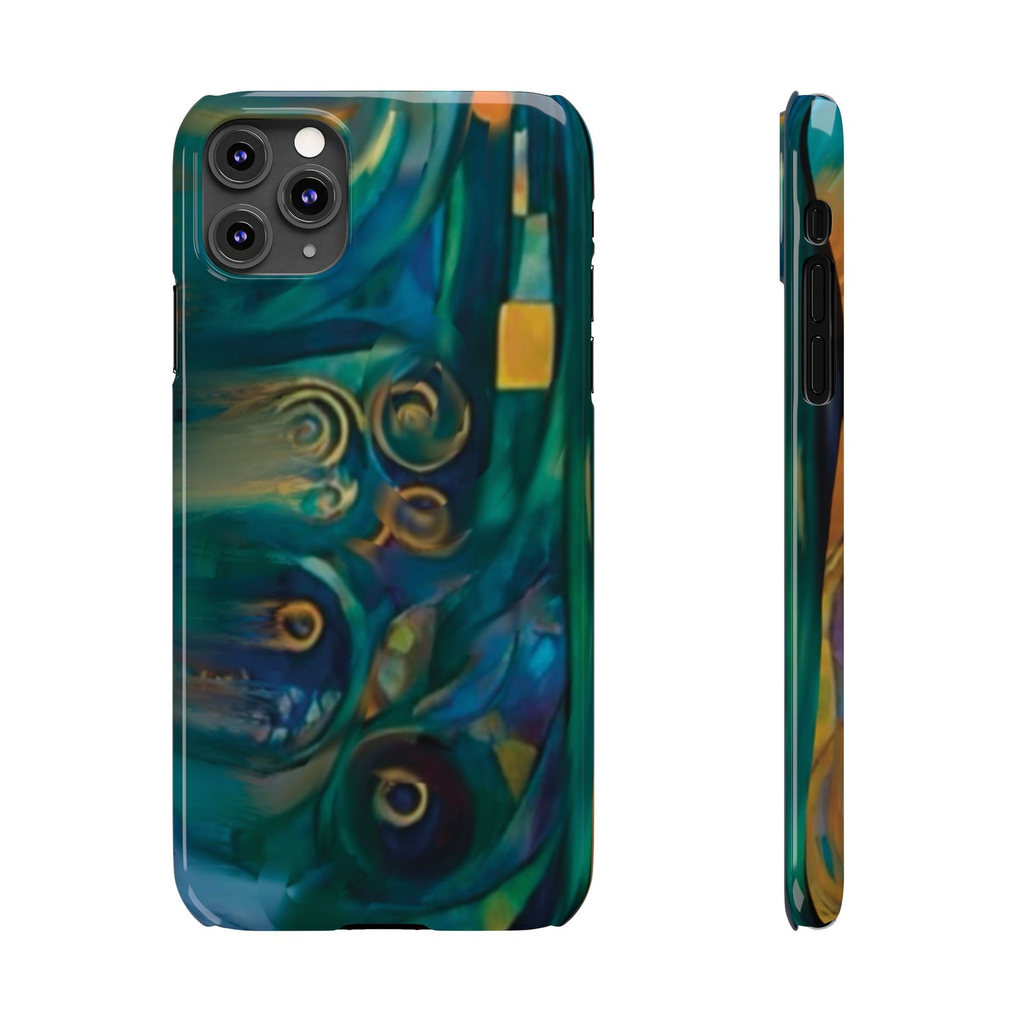 ' Modern Art Slim Phone Case -LOVE I-